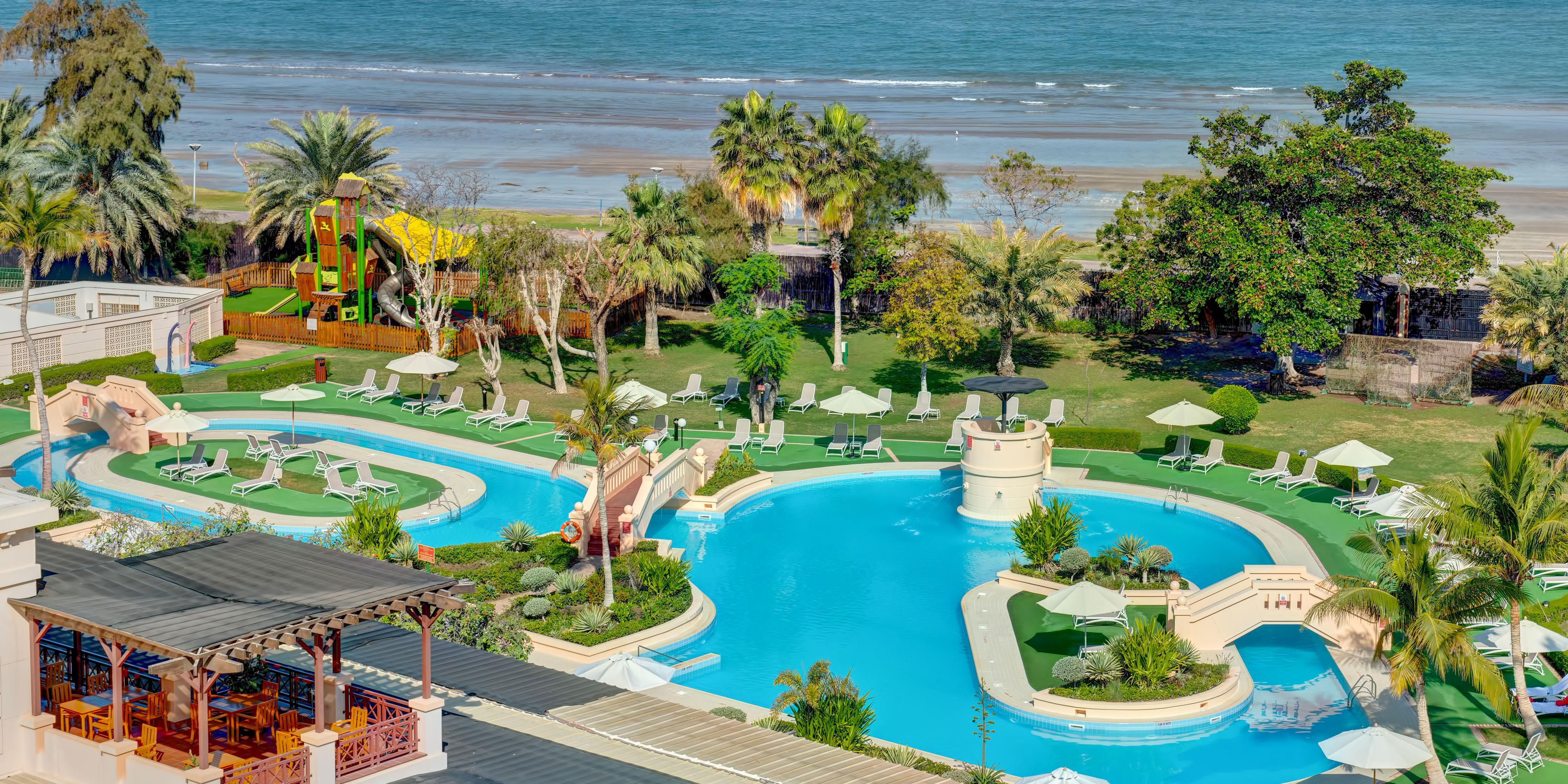 The leisure pool from the sea view room