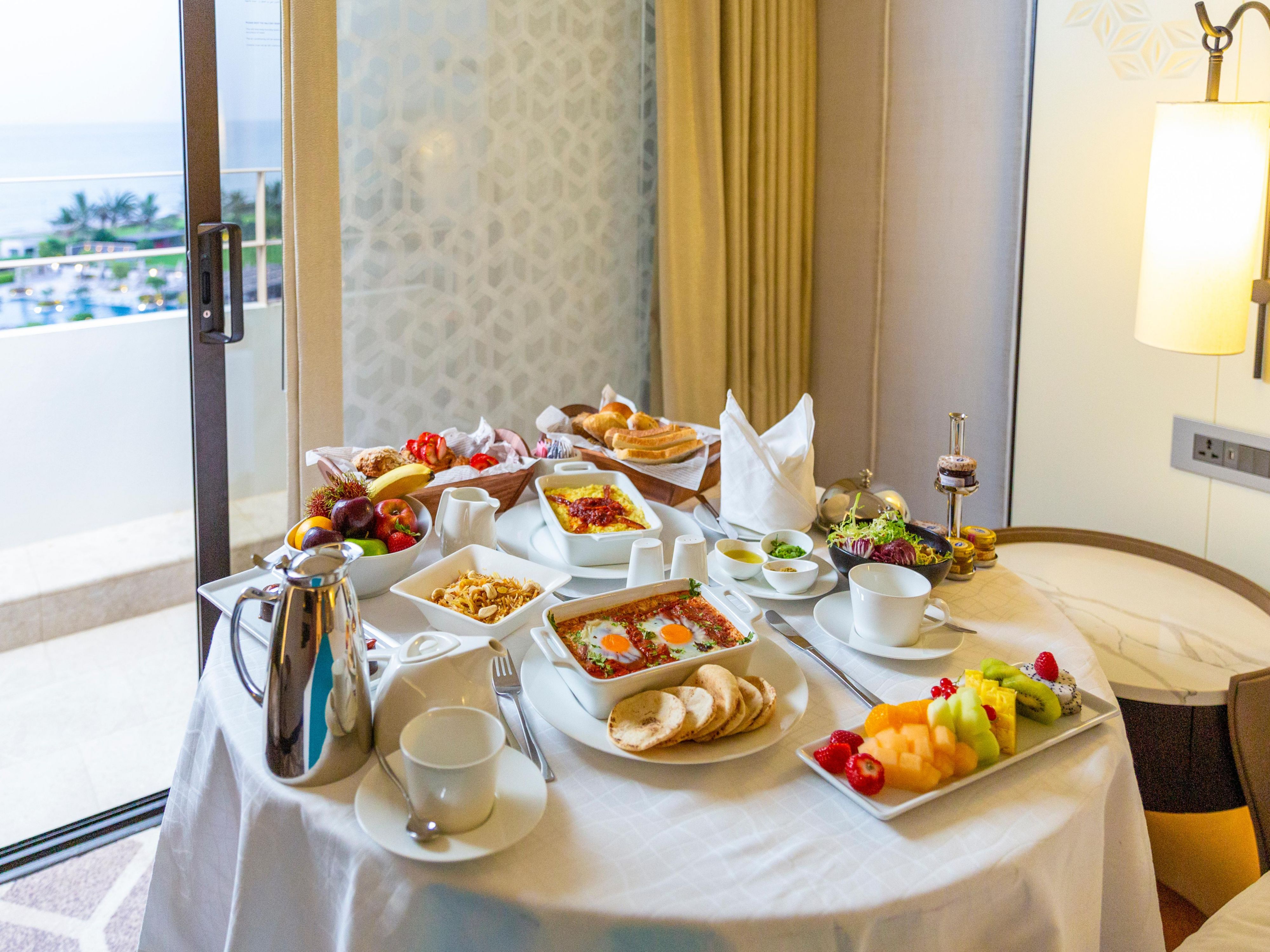 Enjoy breakfast to your room from in-room dining menu.