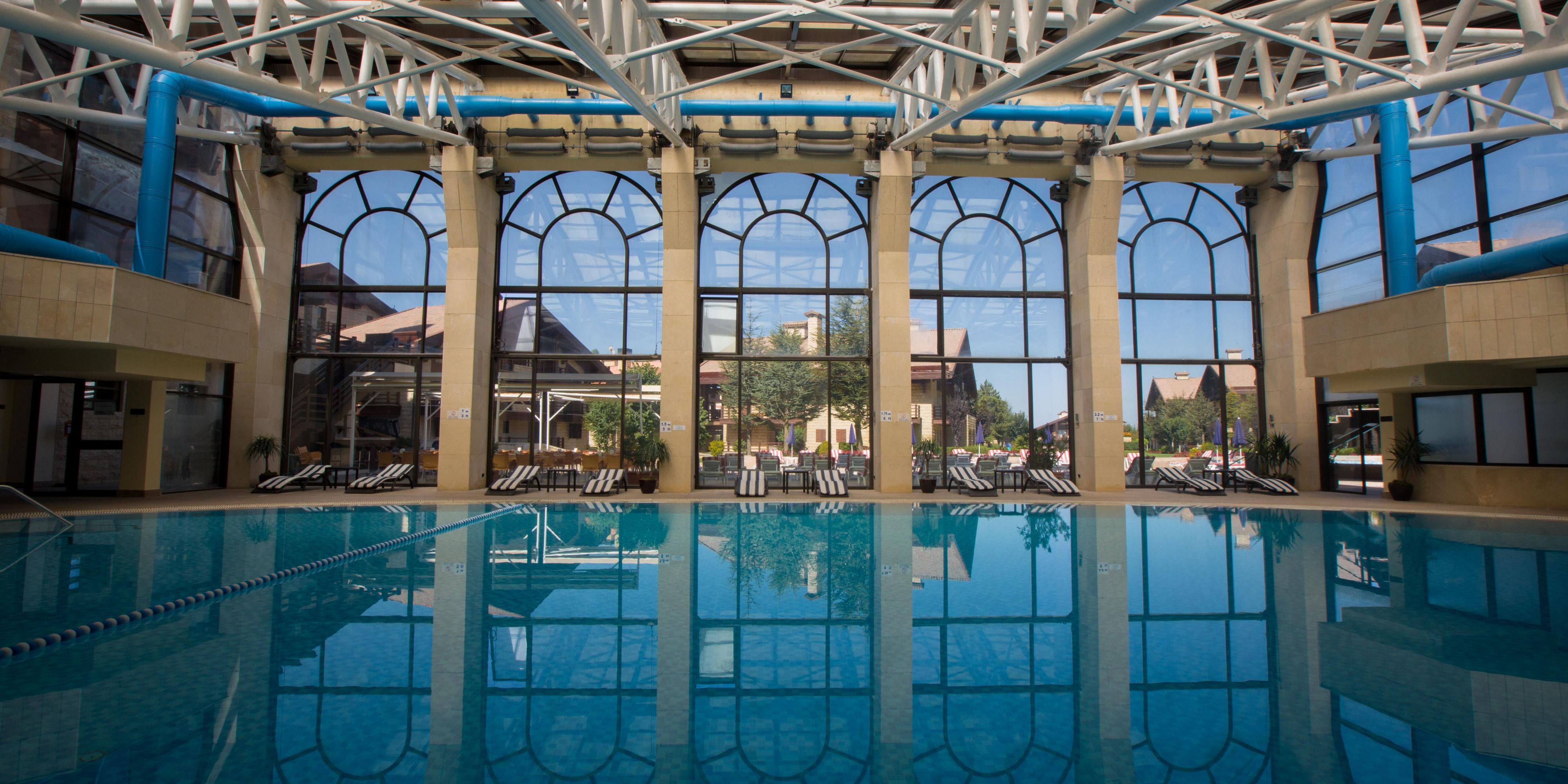 Experience the pleasure of our indoor heated pool, suitable for both young and old alike. Relax and unwind in the warmth of the water, regardless of the season, for an enjoyable swimming experience.