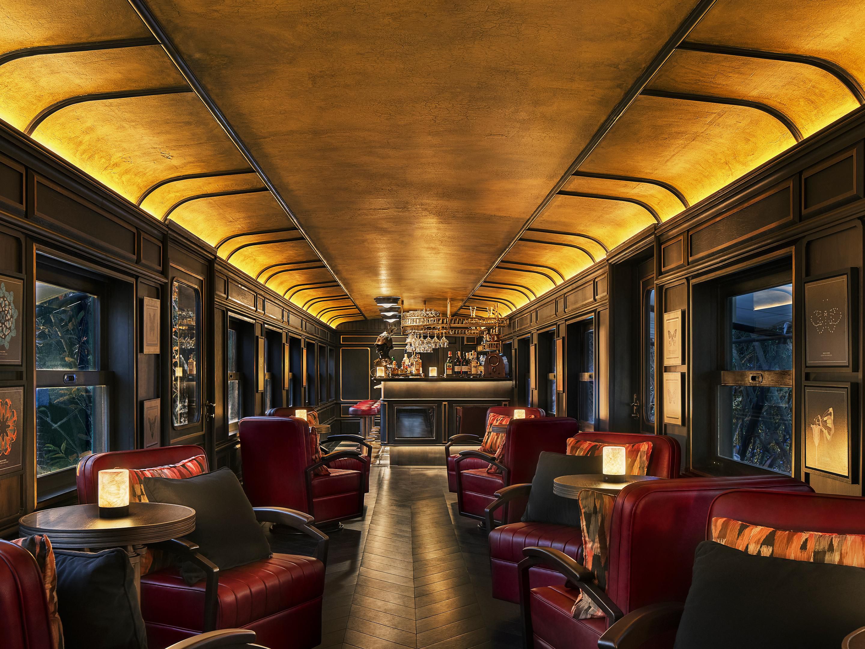 An interior design of Papillon bar in Khao Yai