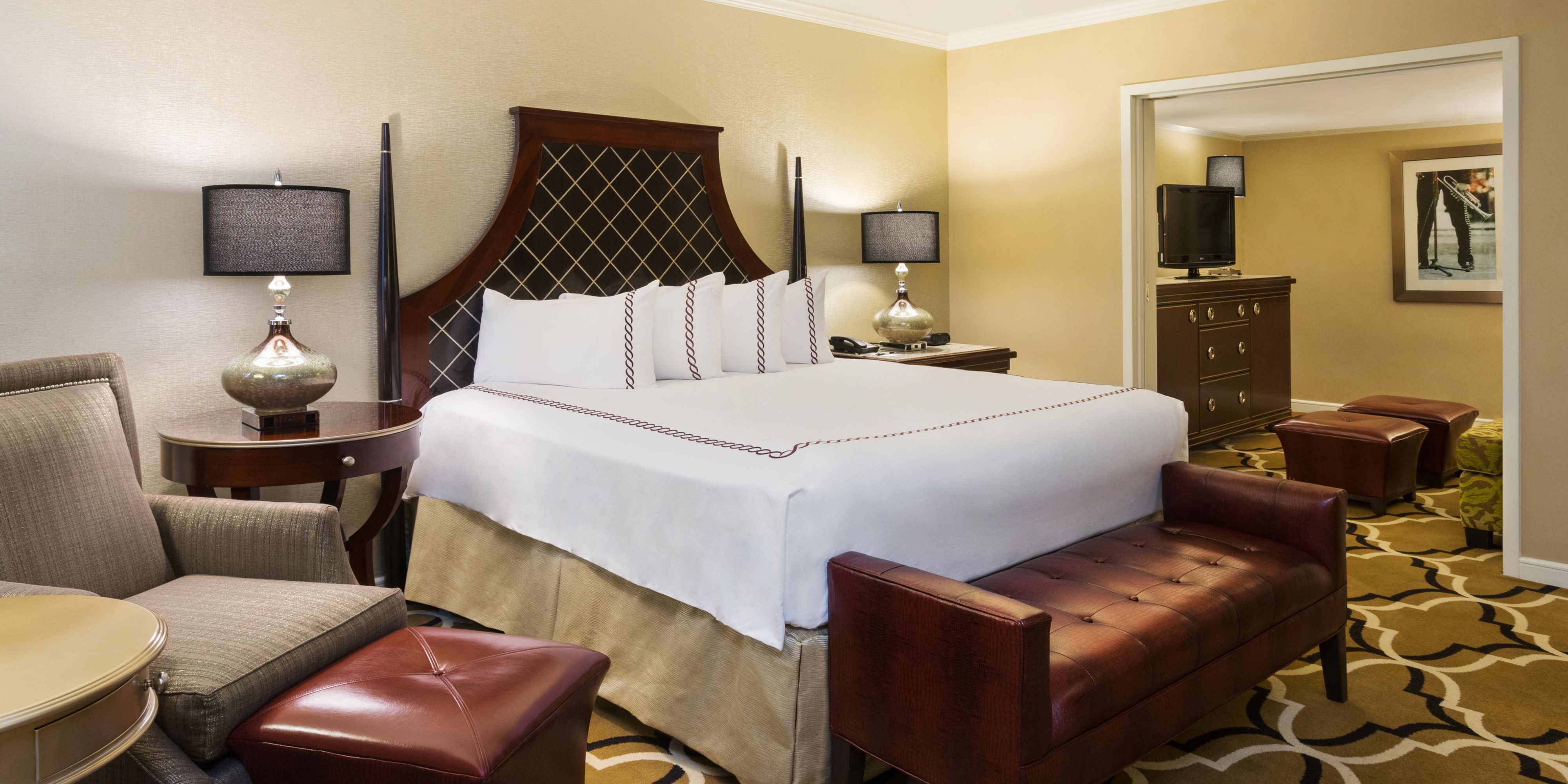Junior Suite with King bed at the InterContinental New Orleans