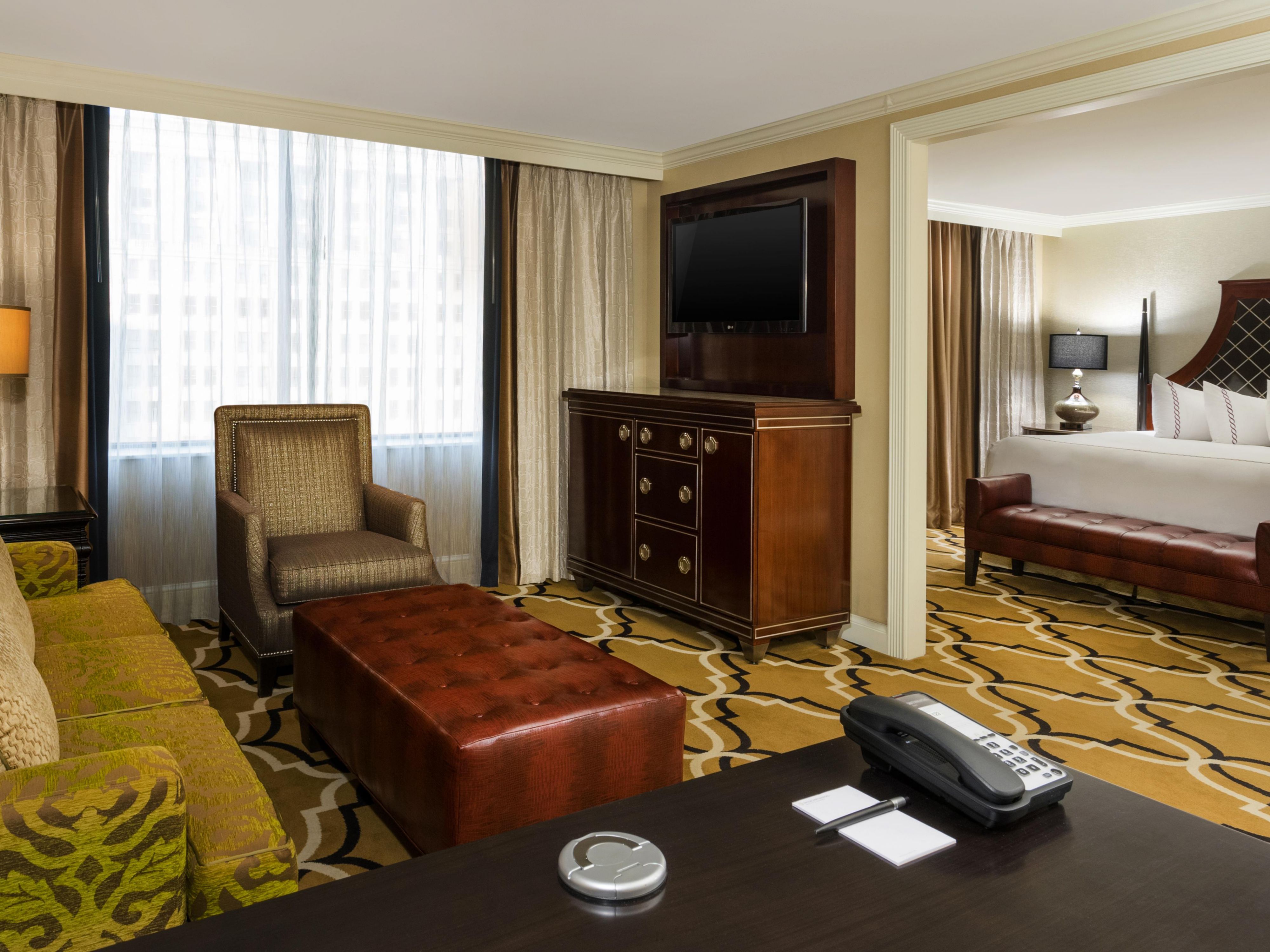 Spacious Junior Suite at the InterContinental New Orleans hotel