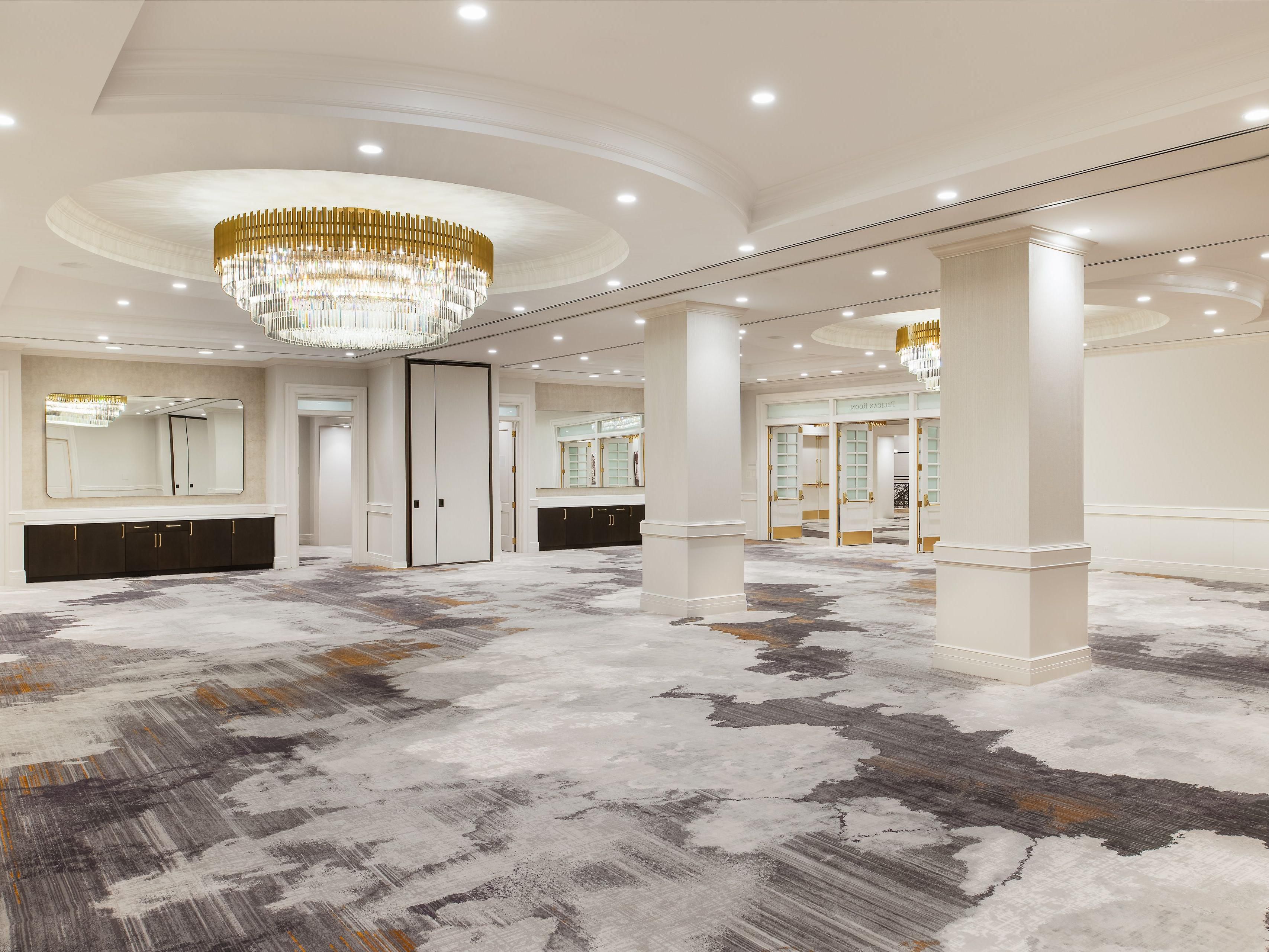 Our Pelican Room boasts space for large meetings or receptions