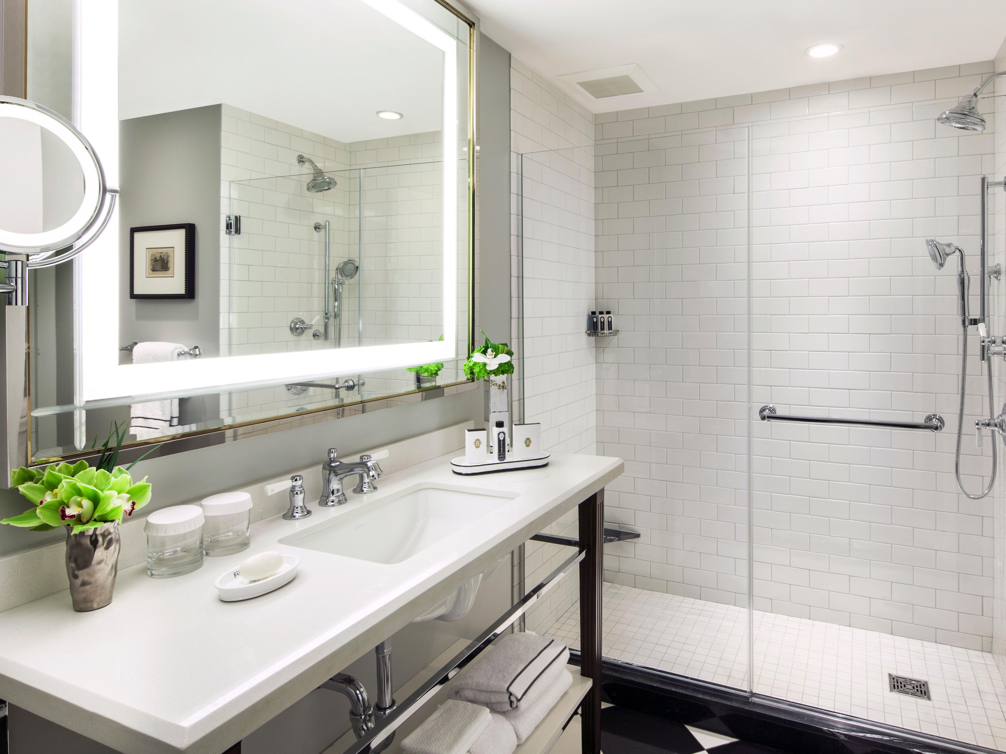 One Bedroom Suite Bathroom with Rain Shower