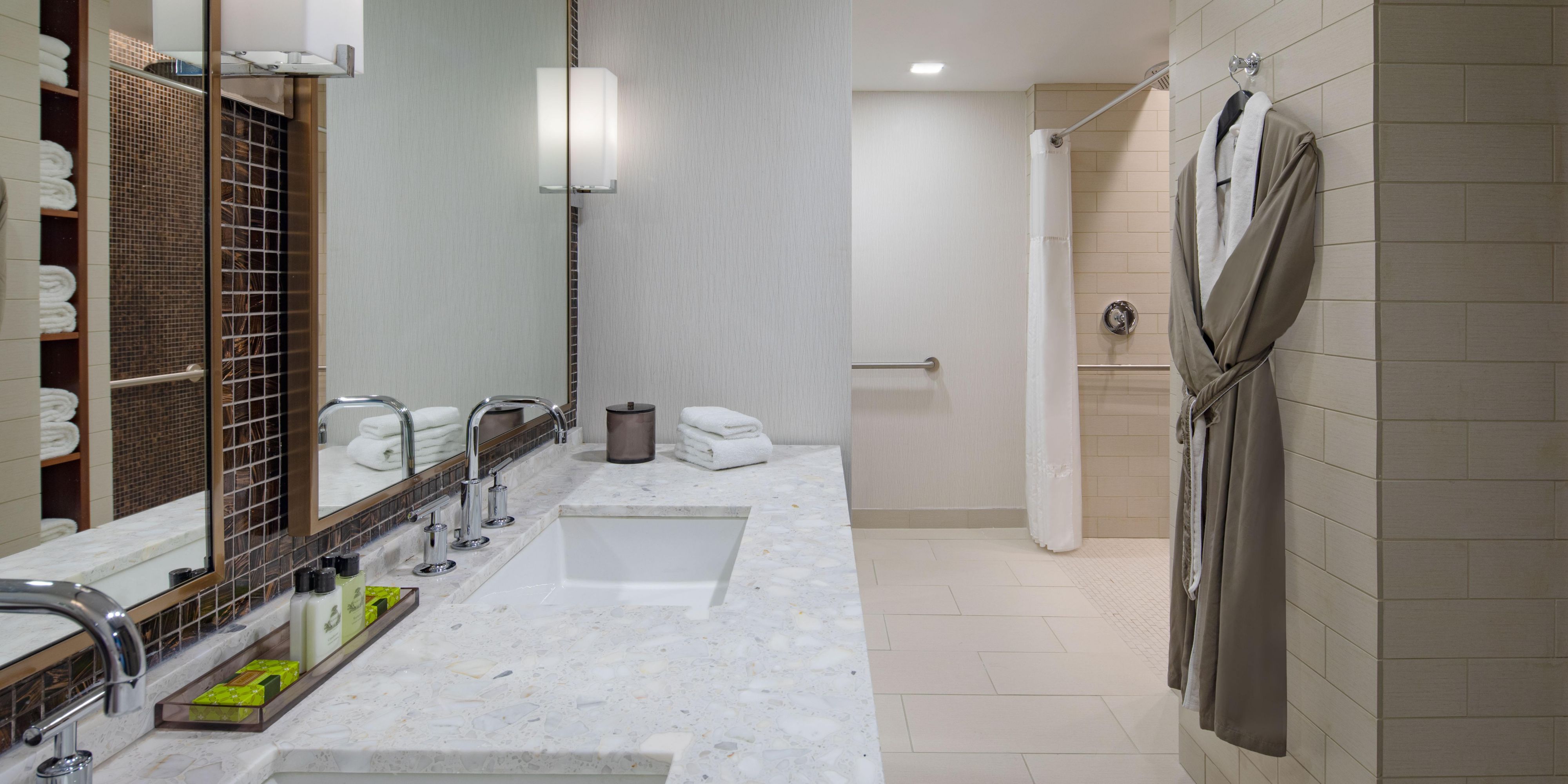 Roll-In Shower Manhattan Suite Bathroom