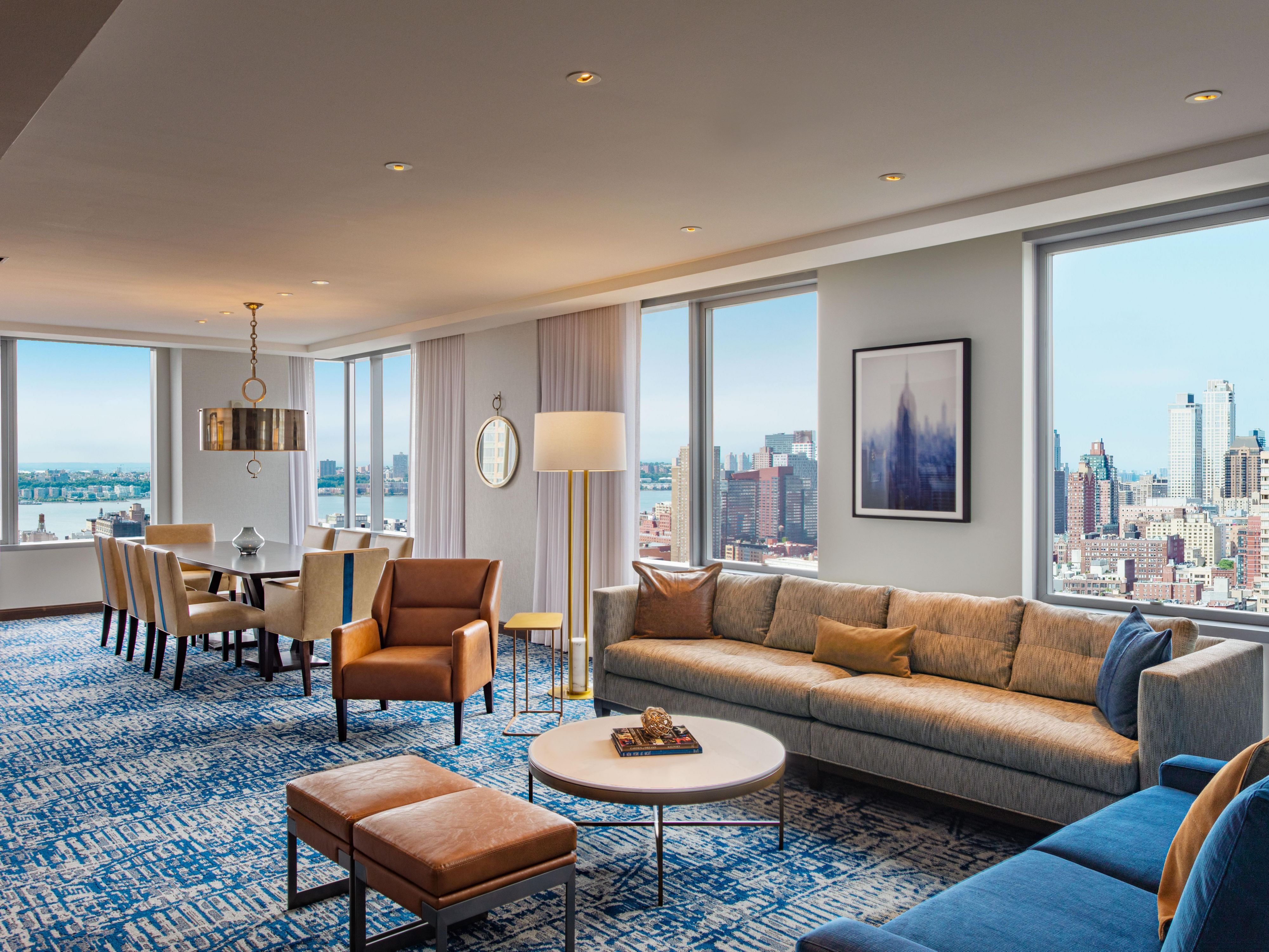 Manhattan Suite Living Space with West Side View