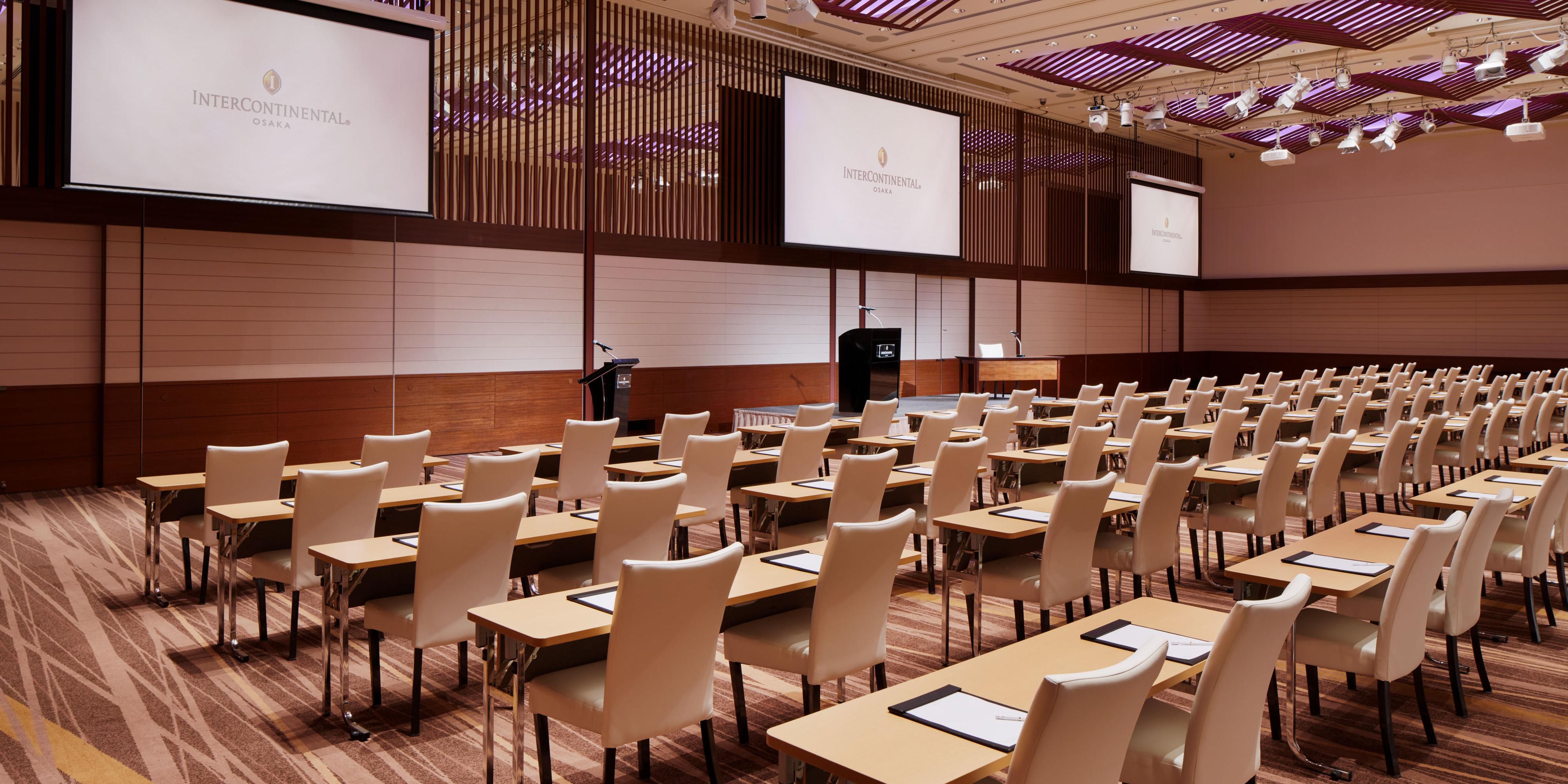 Let our team of experts curate and create the ideal event to fit your needs. Through our global meeting program, InterContinental Meetings, we create unique and effective corporate events designed to support the success of your business by featuring local Kansai food and cultural experiences.