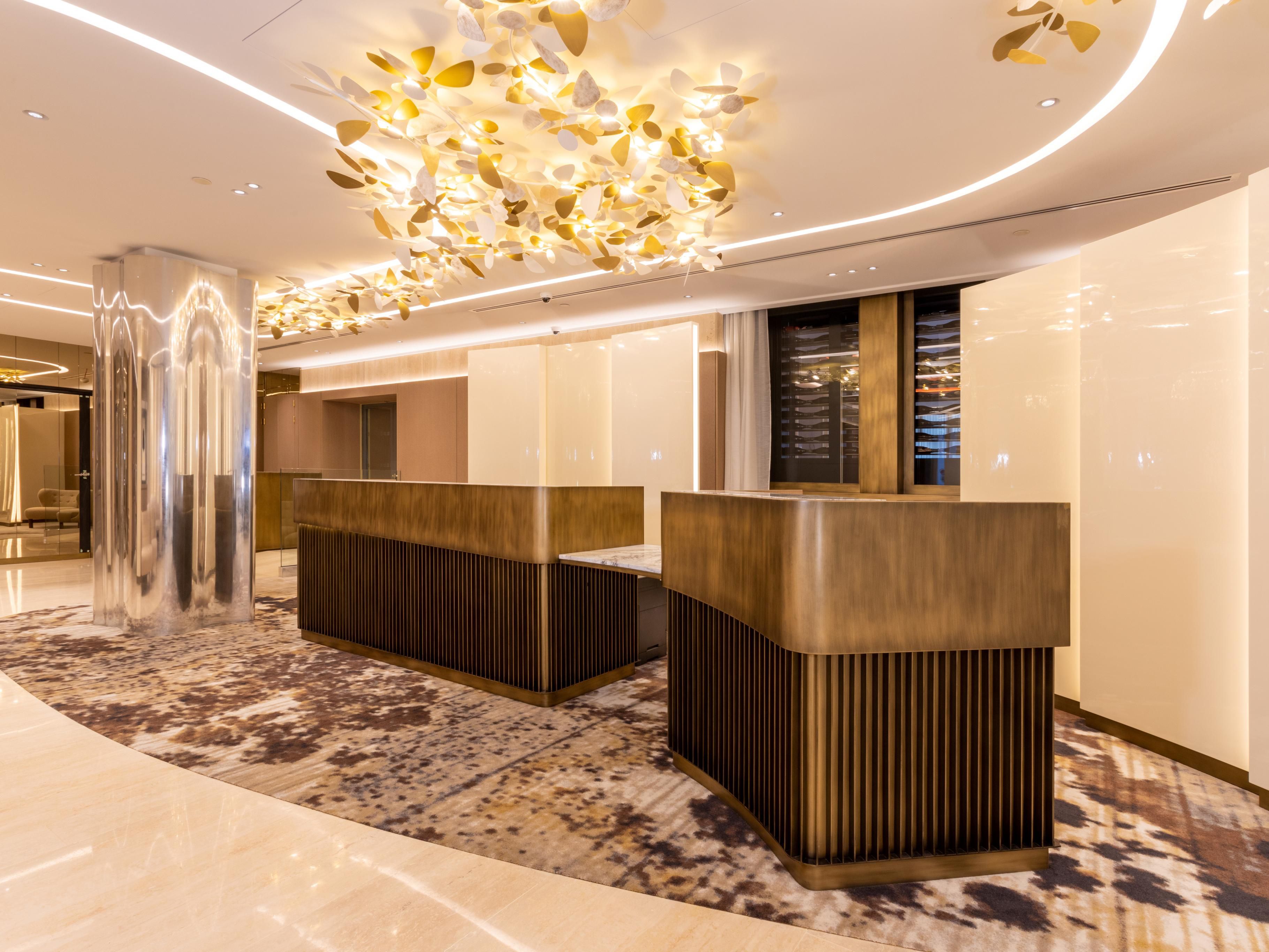 Stop by the front desk with any inquiries.