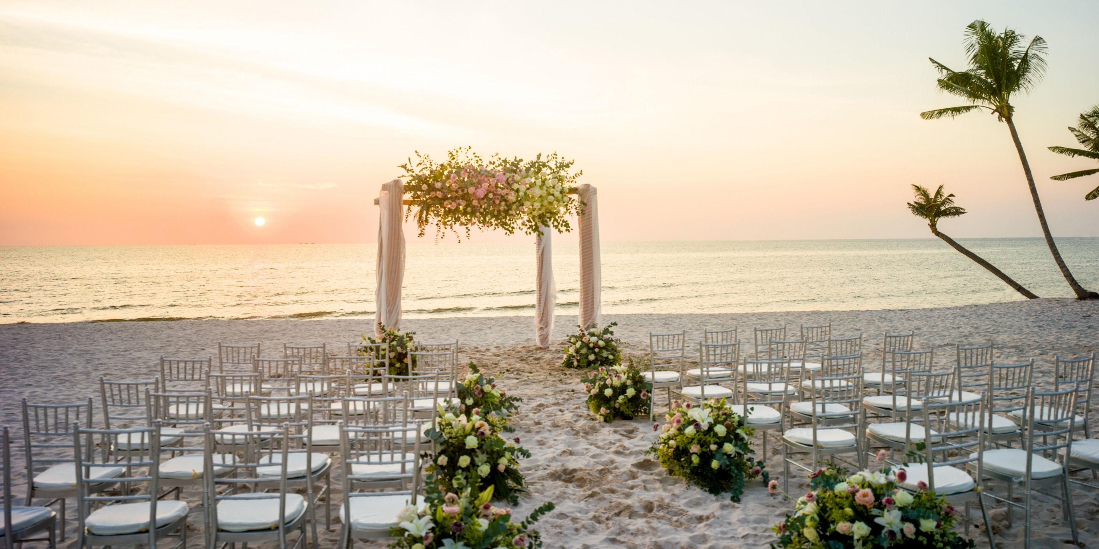 Celebrate your wedding ceremony amidst tropical beachfront beauty and sweeping ocean horizons. From the first plans to the final toast, every moment is meticulously crafted to be timeless, romantic, and truly unforgettable.