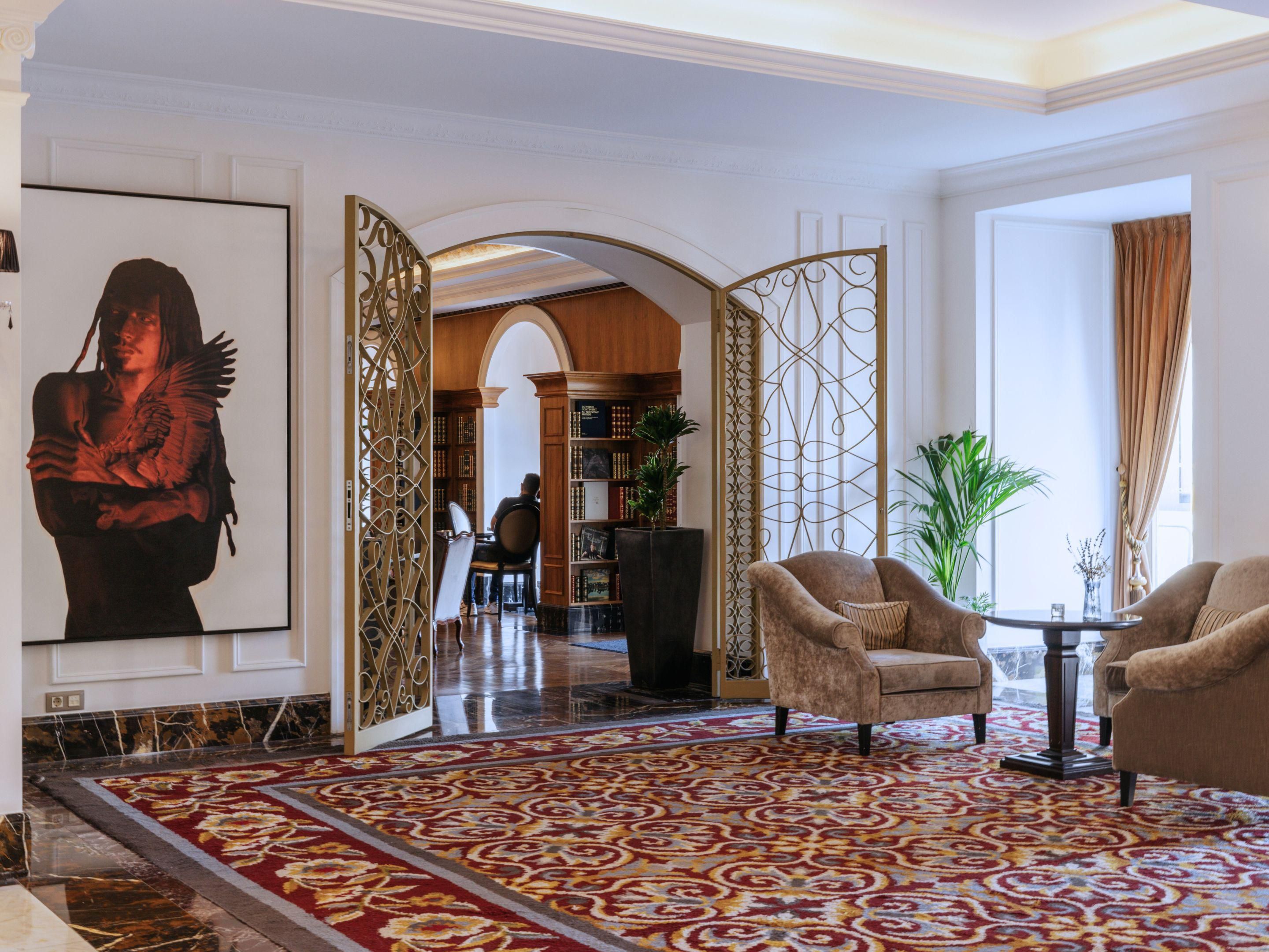 Elegant lobby lounge