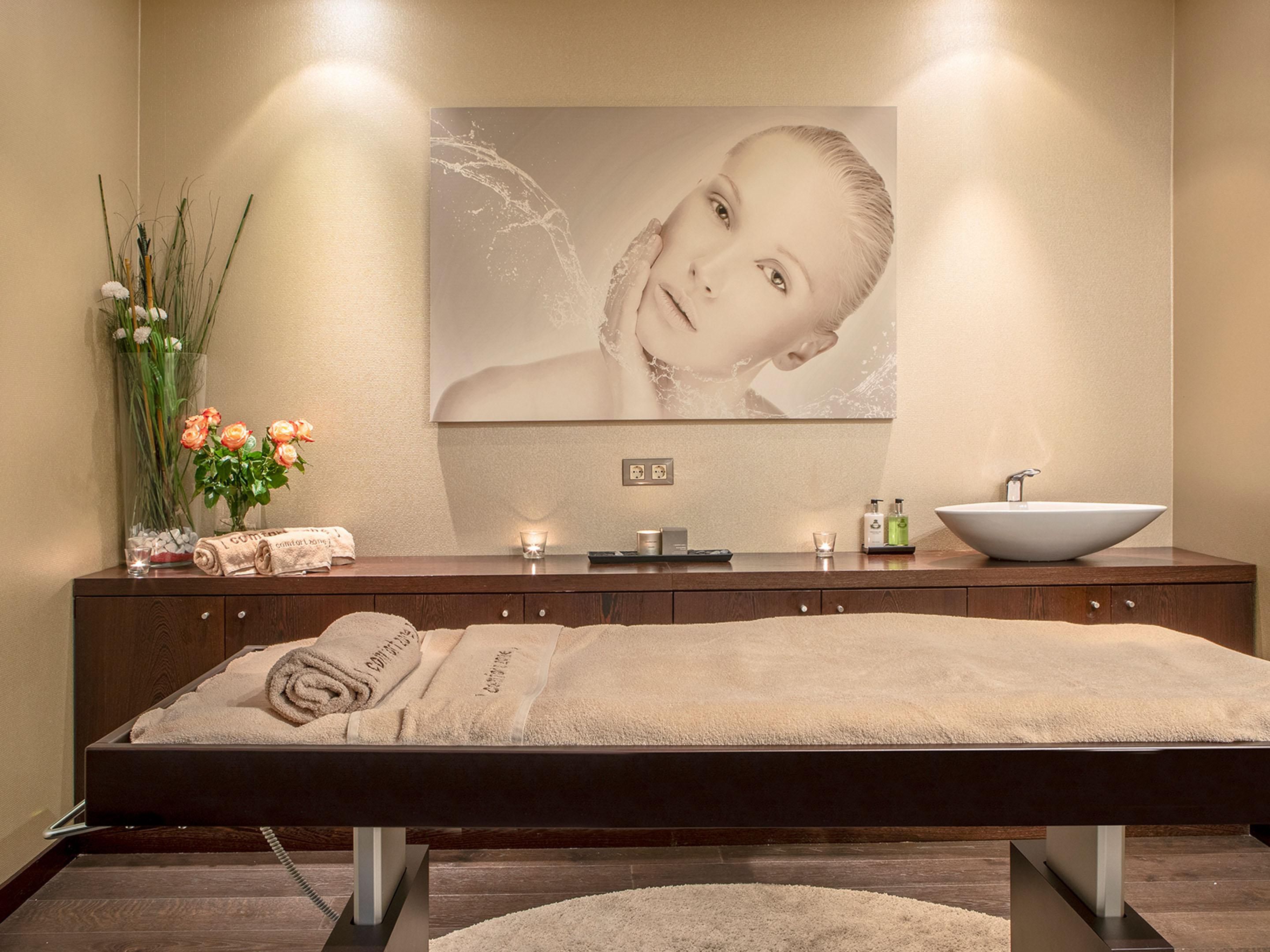 You'll find three calming treatment rooms