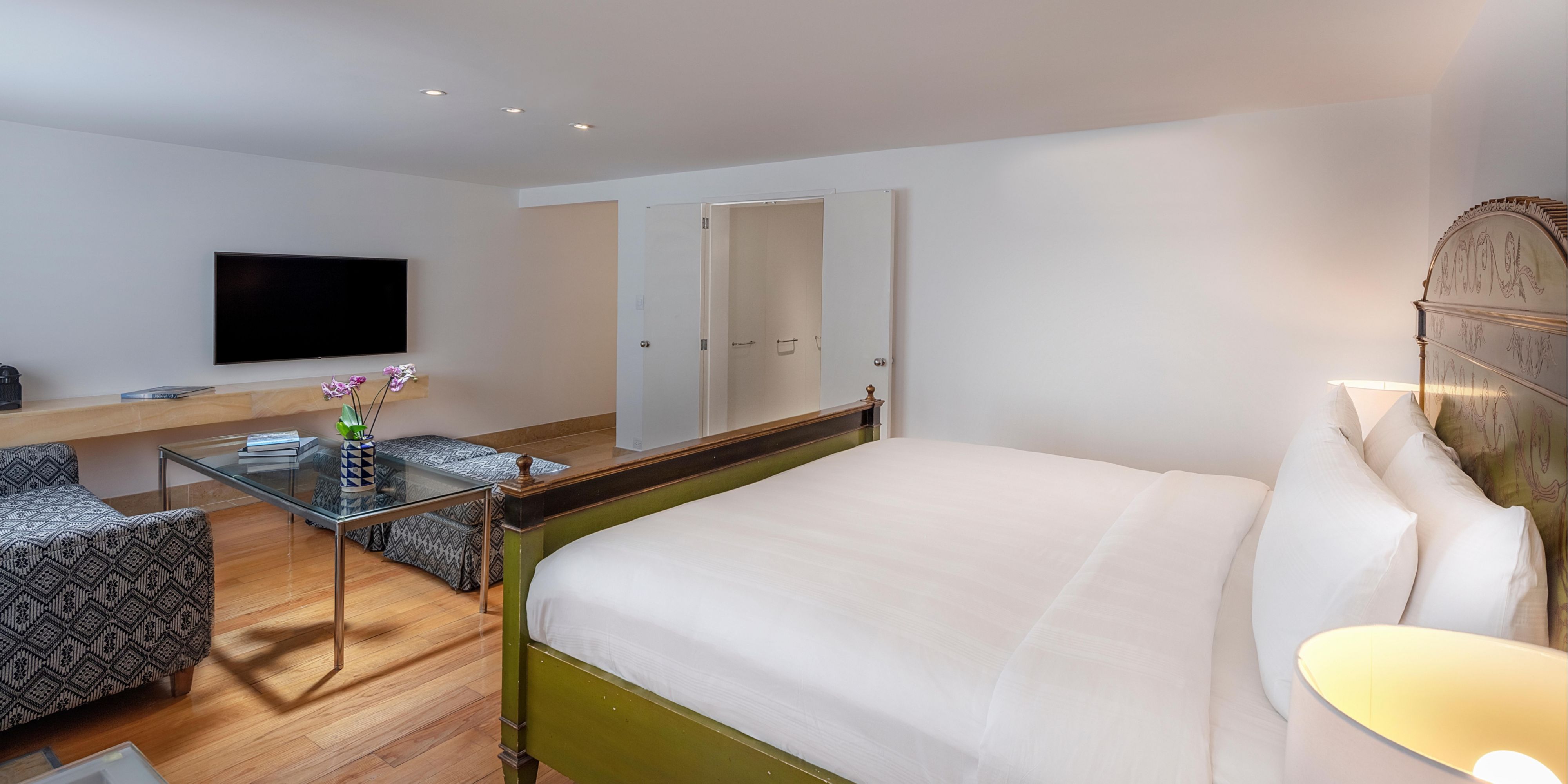 Relax in stylish rooms with a view Puebla and soak in the scenery.