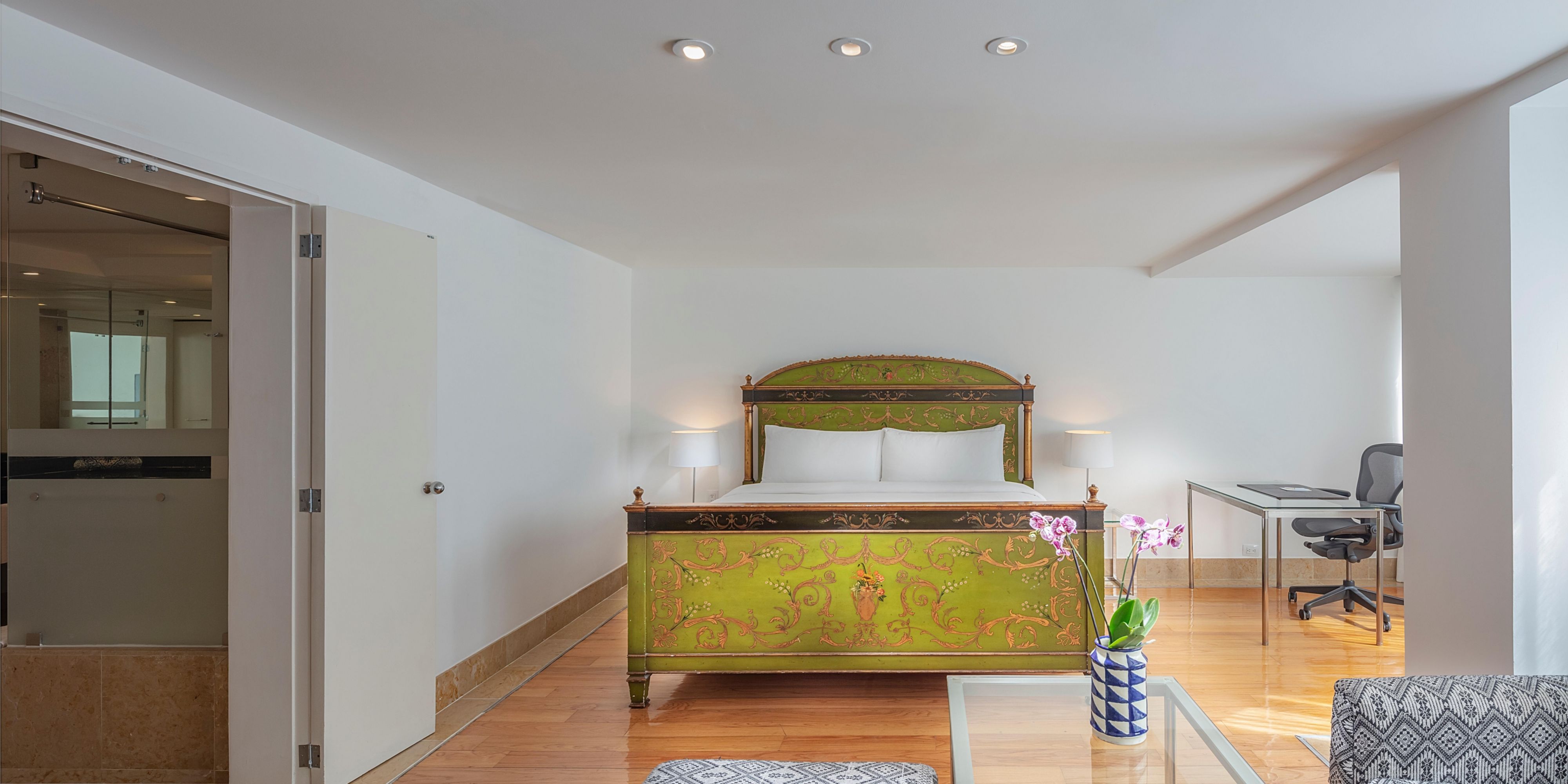 Experience the elegance of our Puebla suites during your visit.