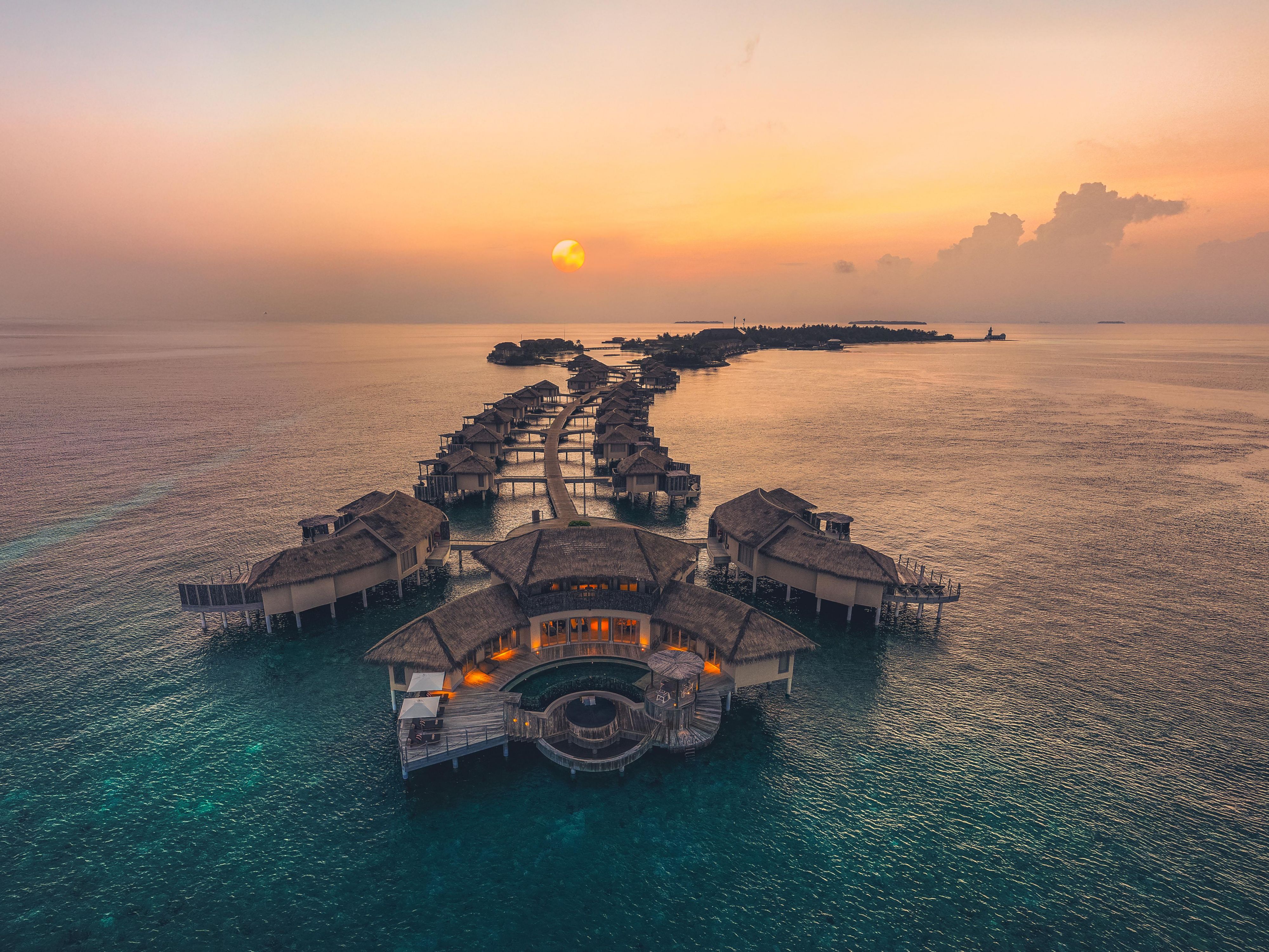 Three Bedroom Overwater Residence Aerial View
