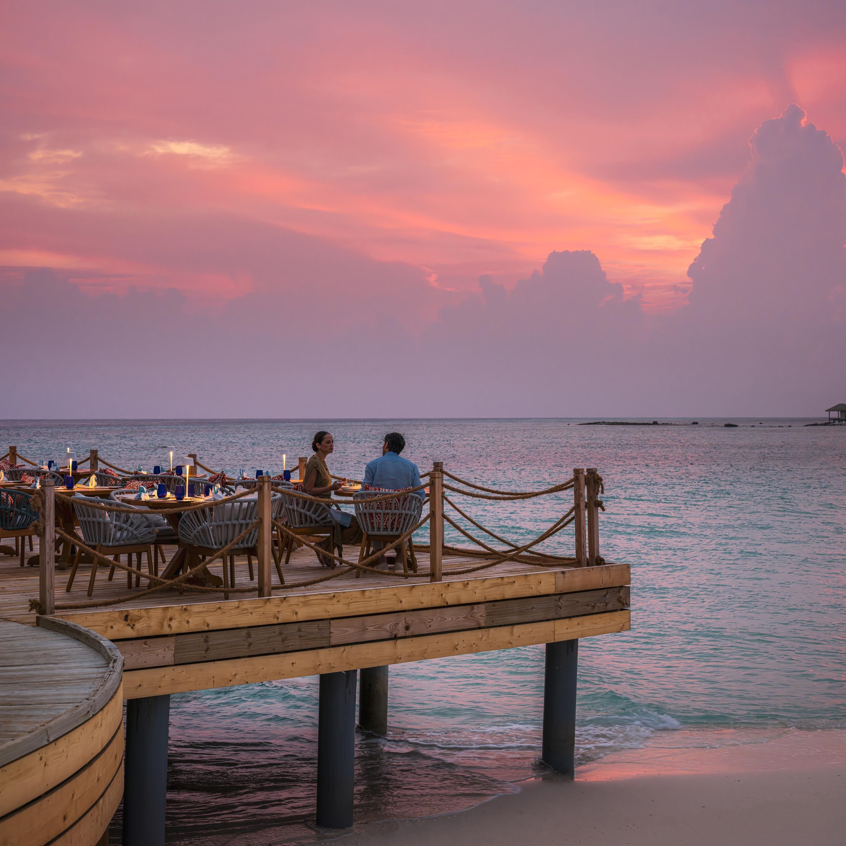 InterContinental Maldives Sunset View From Light House Jetty