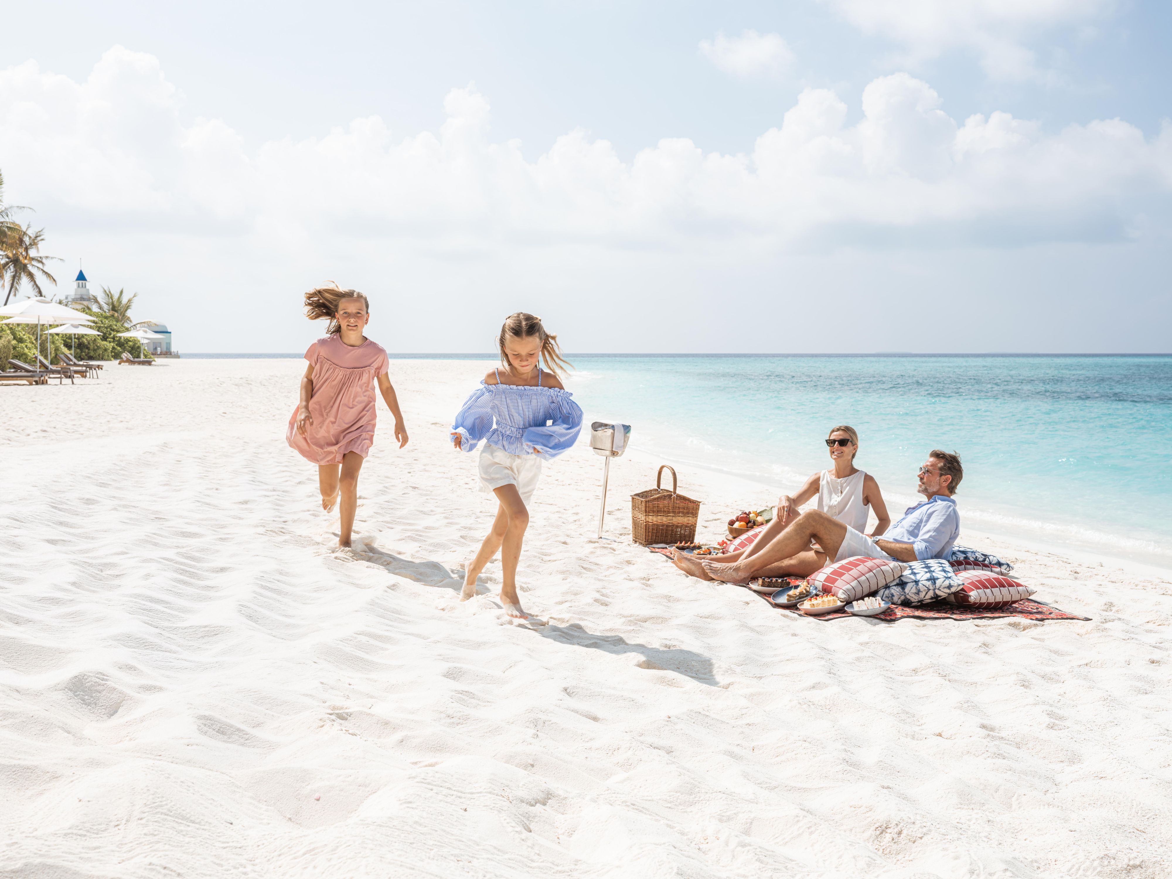 Family Picnic On Private Beach InterContinental Maldives