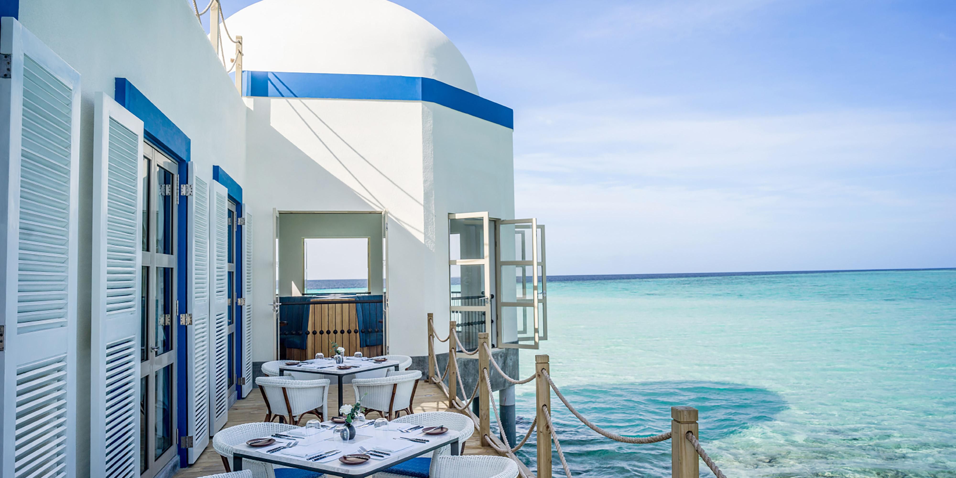 Experience award-winning dining at our Maamunagau's Maldives resort. Our expert culinary team captivates your senses by crafting innovative creations with the finest ingredients. Enjoy exquisite flavors in a breathtaking island setting, where every meal becomes a memorable, mouthwatering experience.