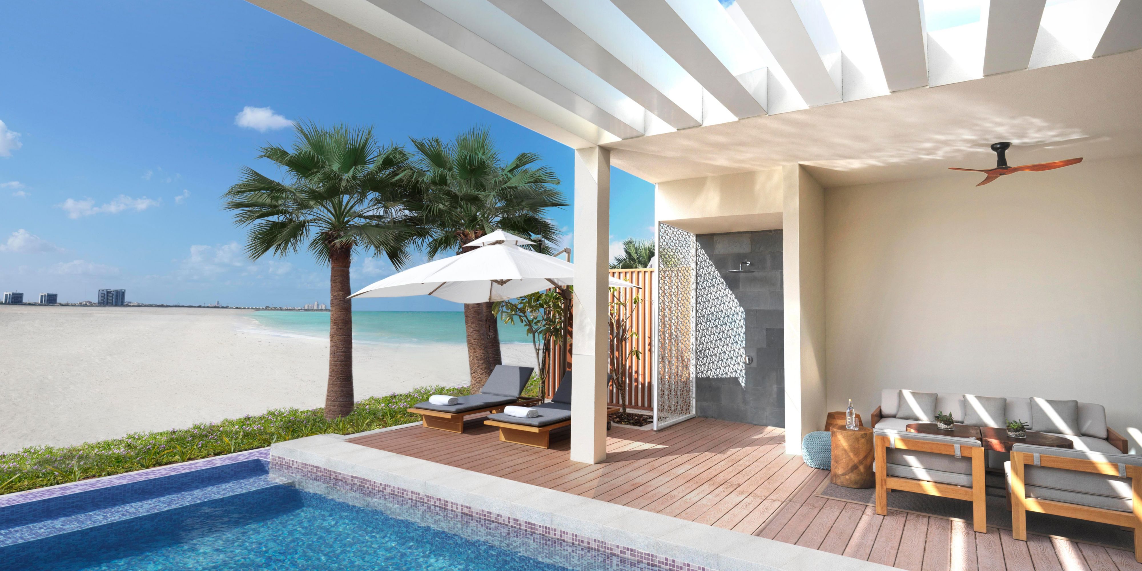 Discover enchanting beachfront private pool villas and seafront villas amid our lush gardens, just steps from the white sandy beach. Each villa offers beautiful living spaces, in-villa dining, and sophisticated amenities with ample room for family and friends.