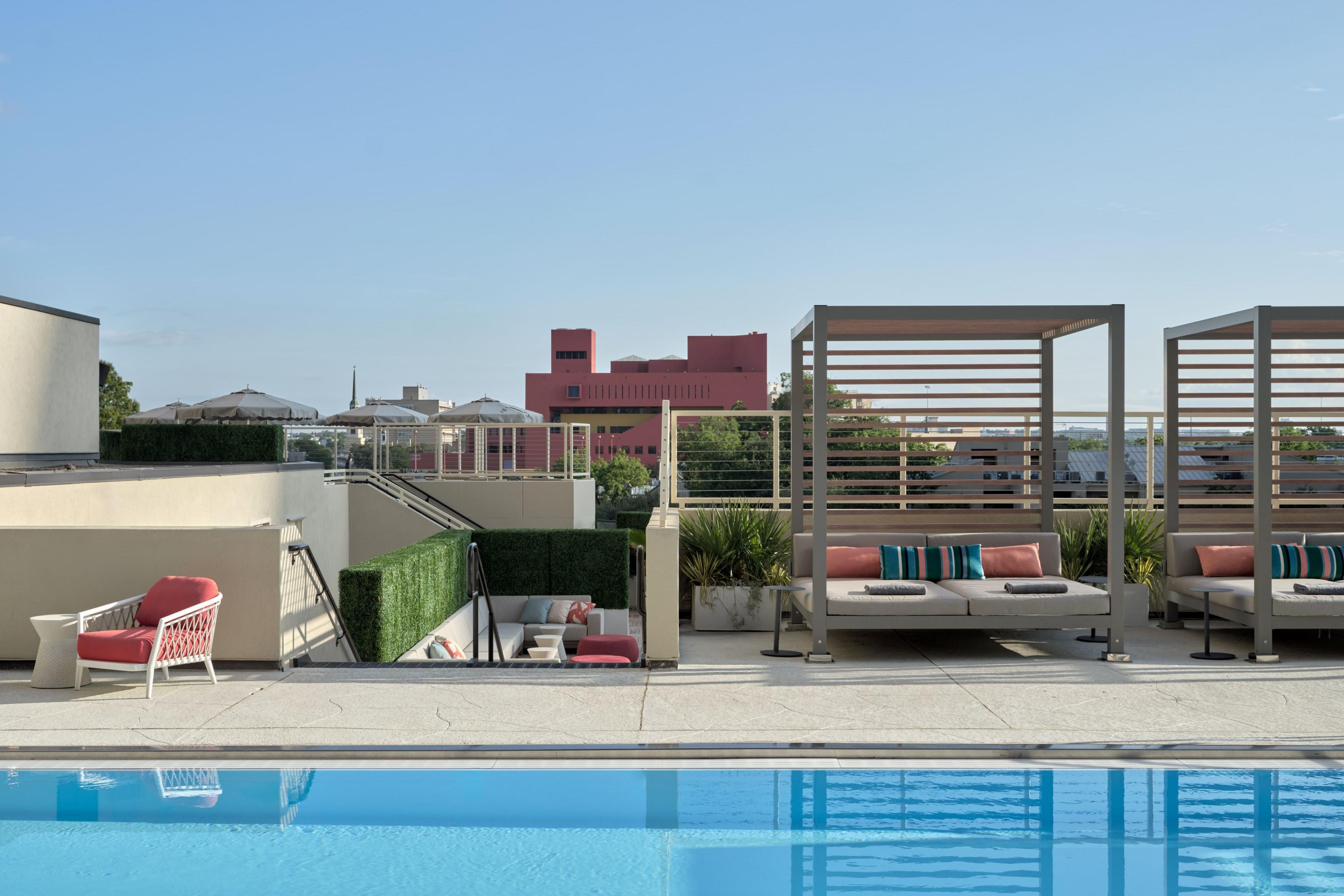 Heated rooftop pool at InterContinental San Antonio 