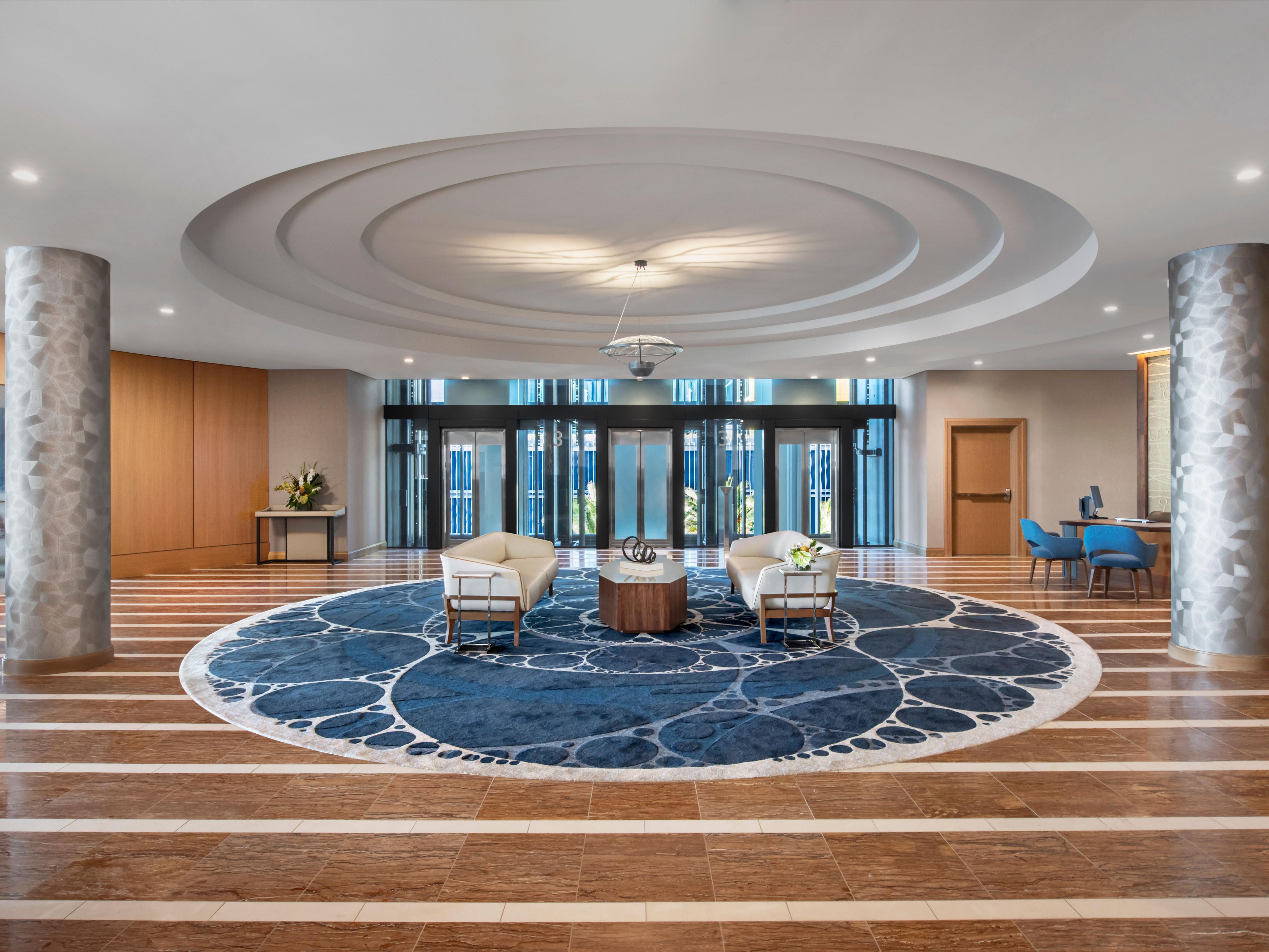 Spacious Hotel Lobby located on the 3rd floor