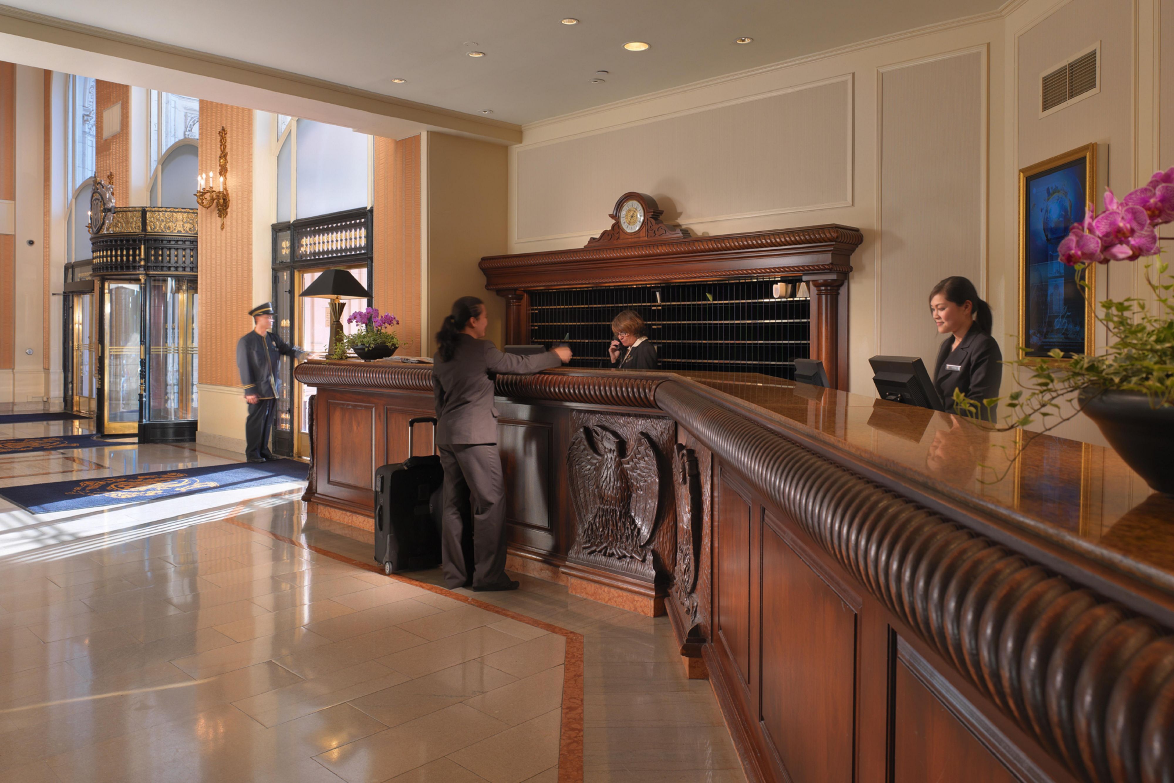 Concierge at InterContinental Mark Hopkins