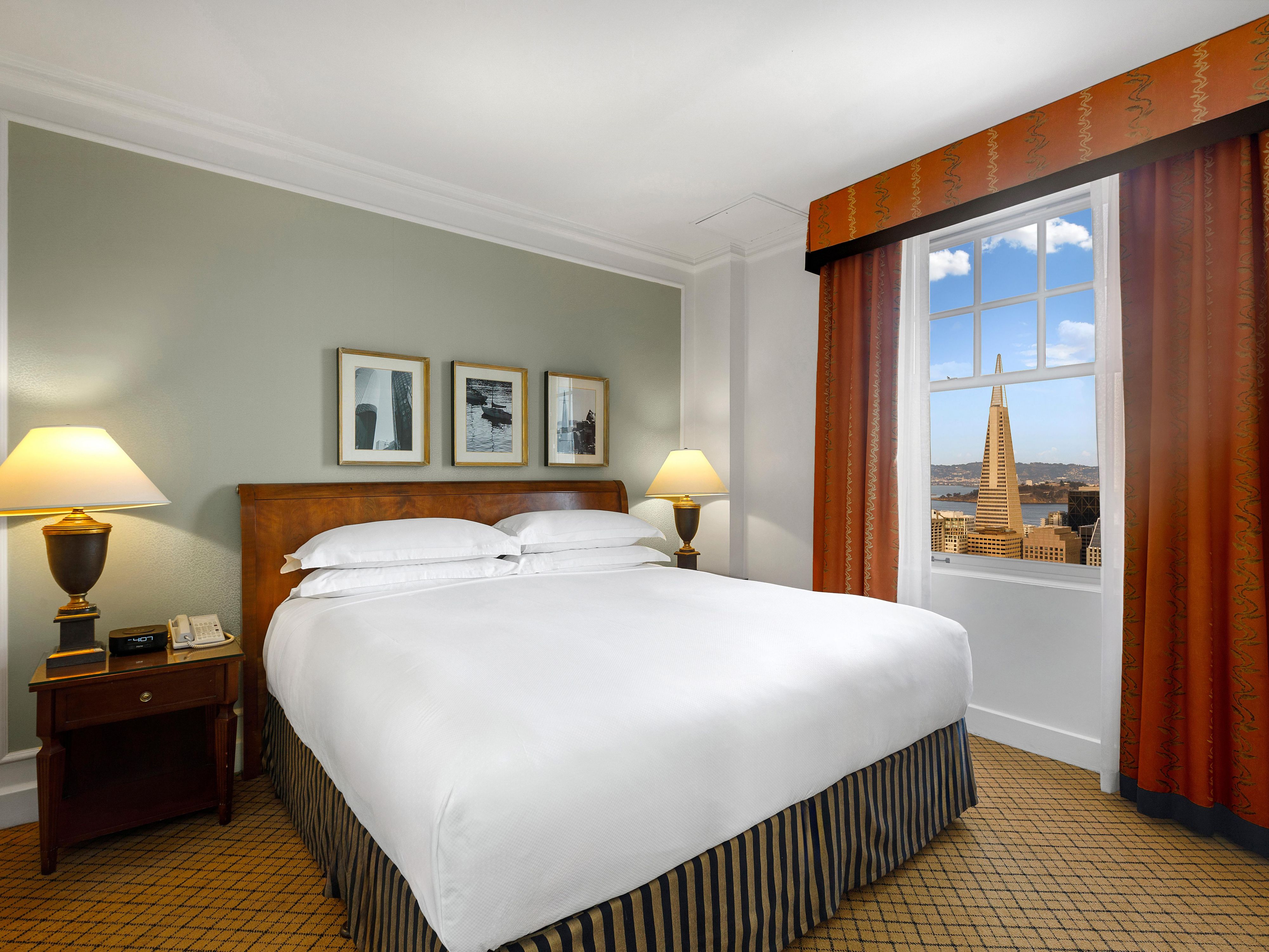 One bedroom suite with sunroom and captivating city and bay views