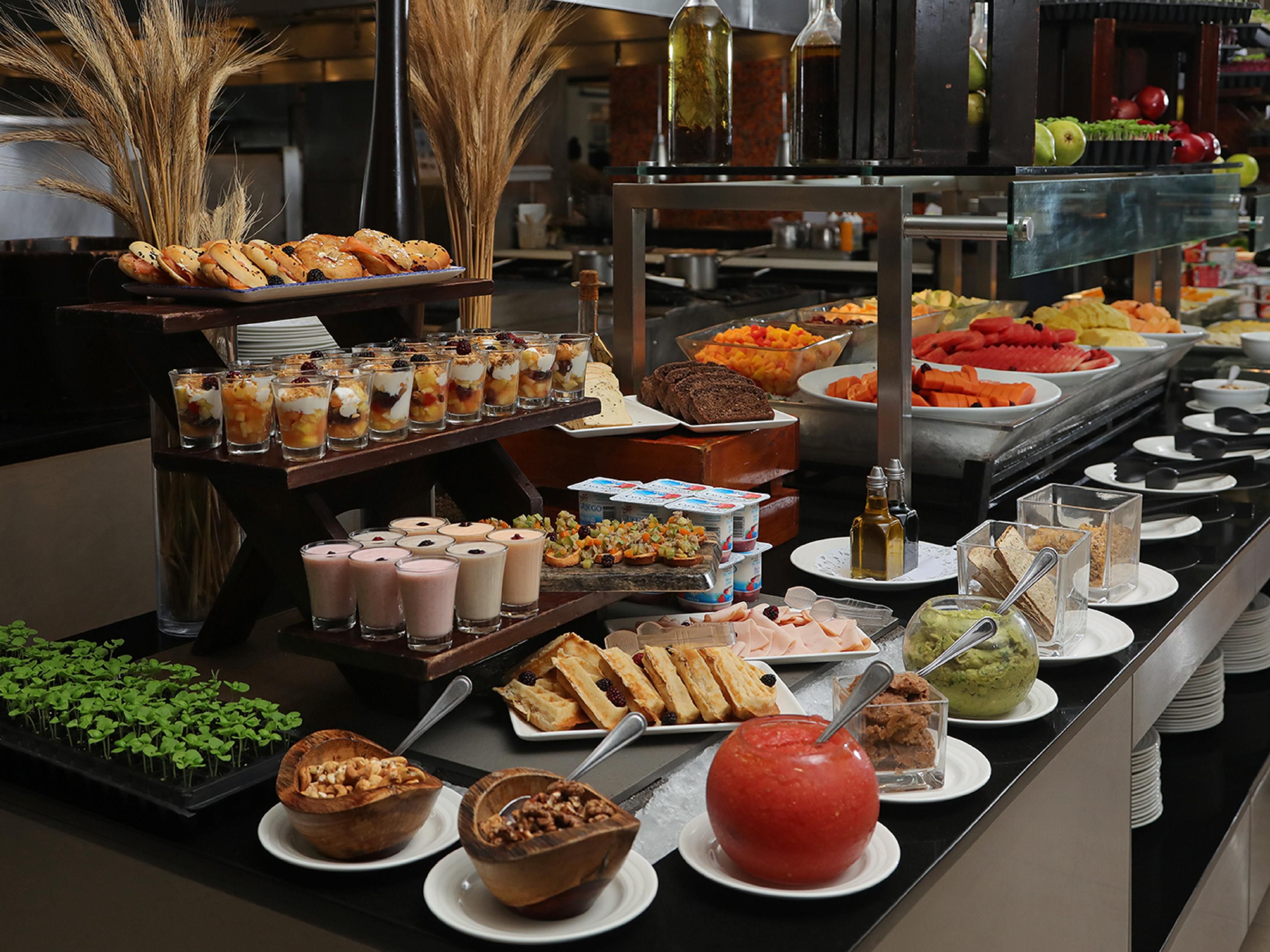 Indulge in the wide selection of food in our Breakfast Buffet.