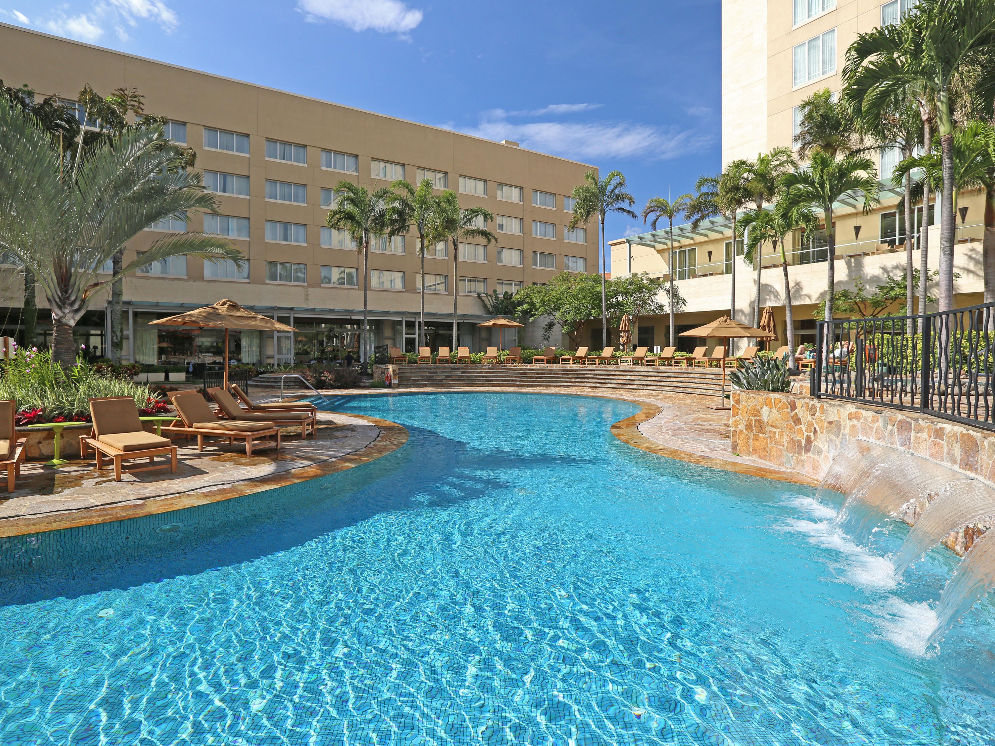 Take a dip! Our swimming pool is open year round.