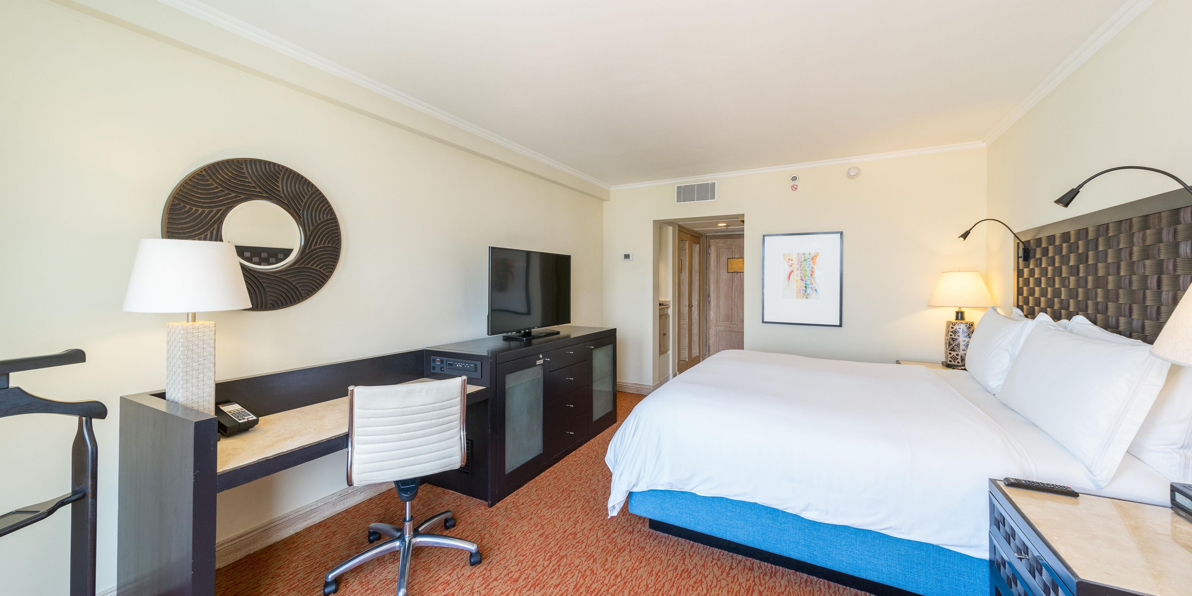 Unwind in your room while you watch your favorite TV show.