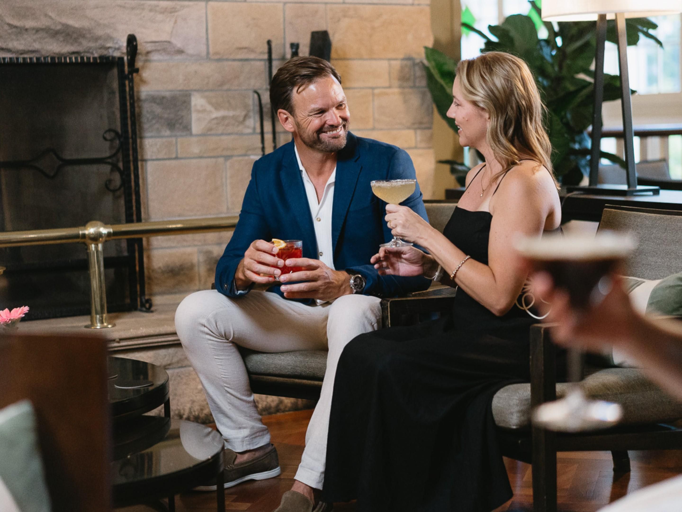 Couple at Verandah Restaurant and Bar 