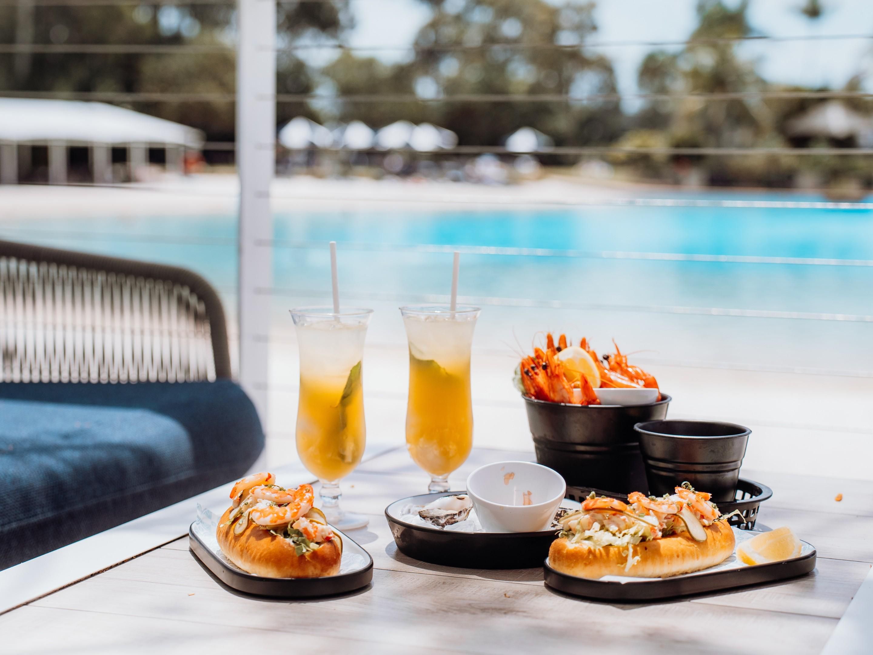Selection of fresh seafood from Lagoon Beach Club