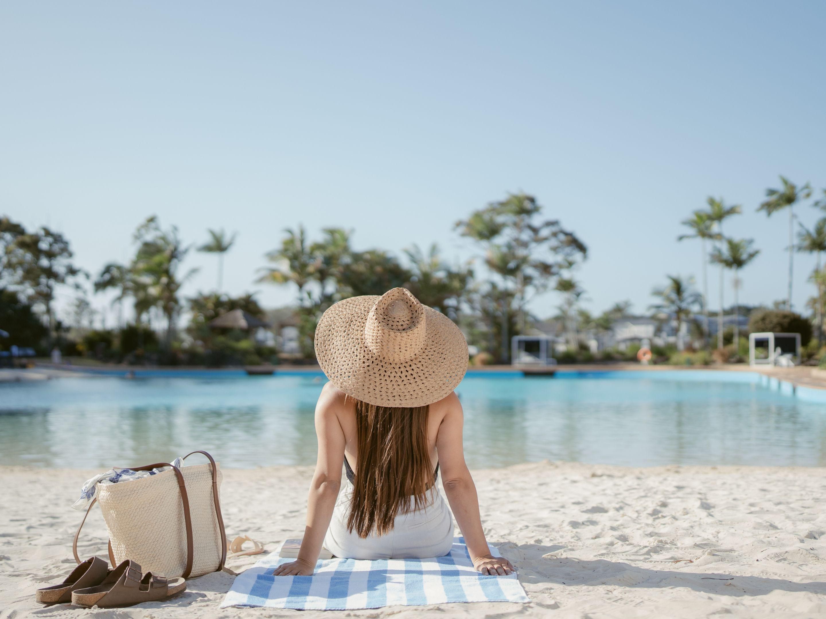 The lagoon beach