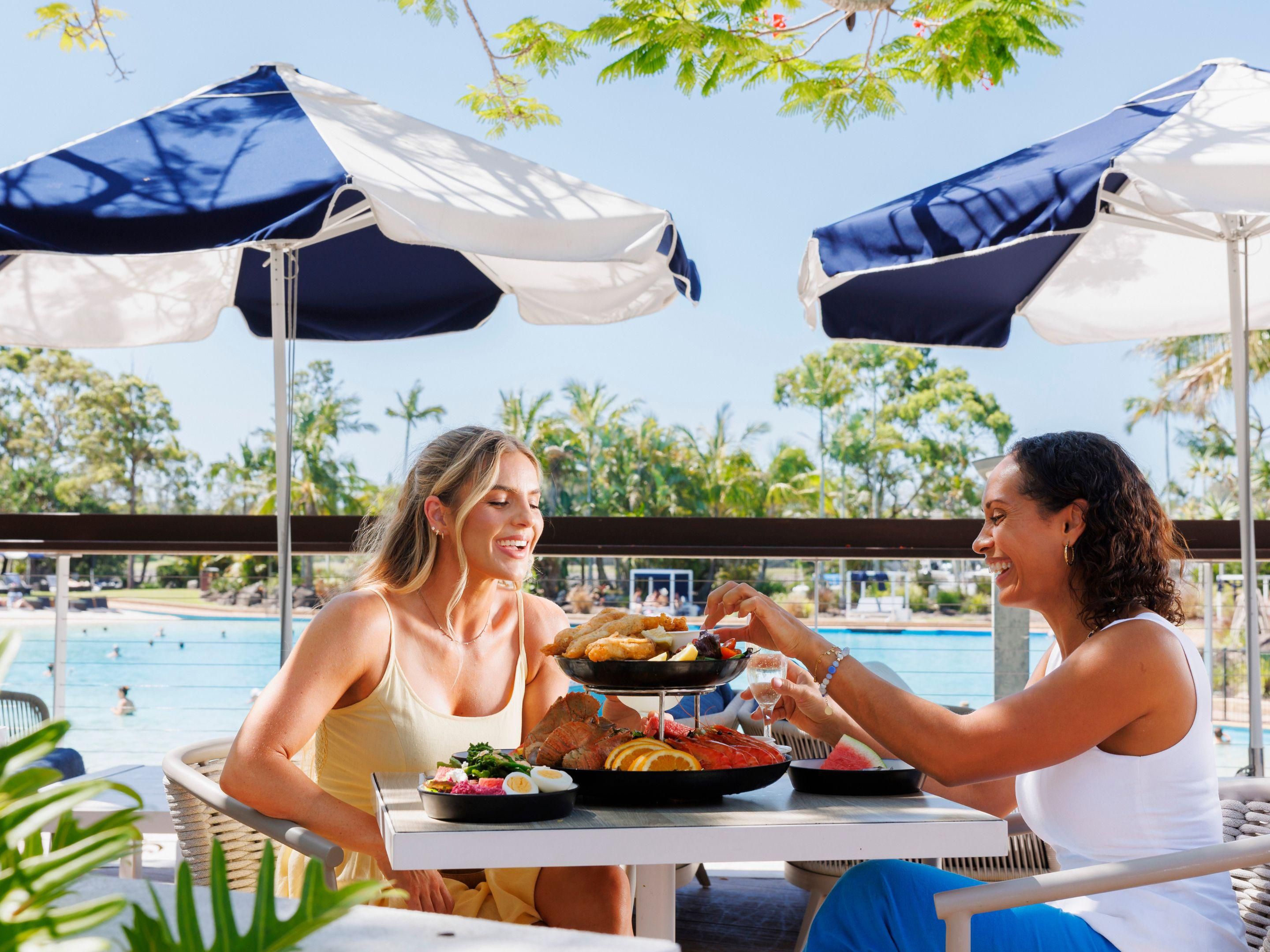Dining at Lagoon Beach Club