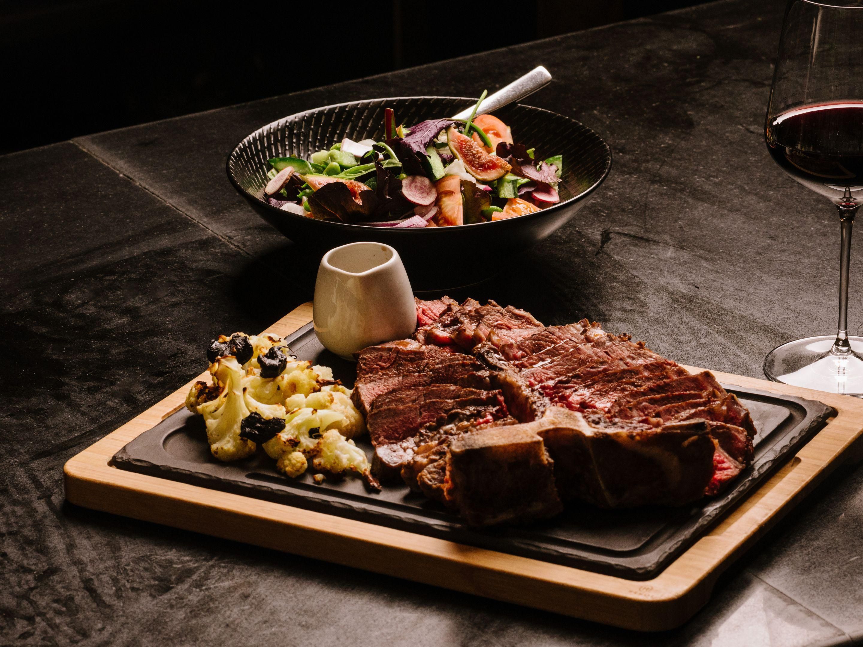 Wood-fired T-Bone at The Fireplace 