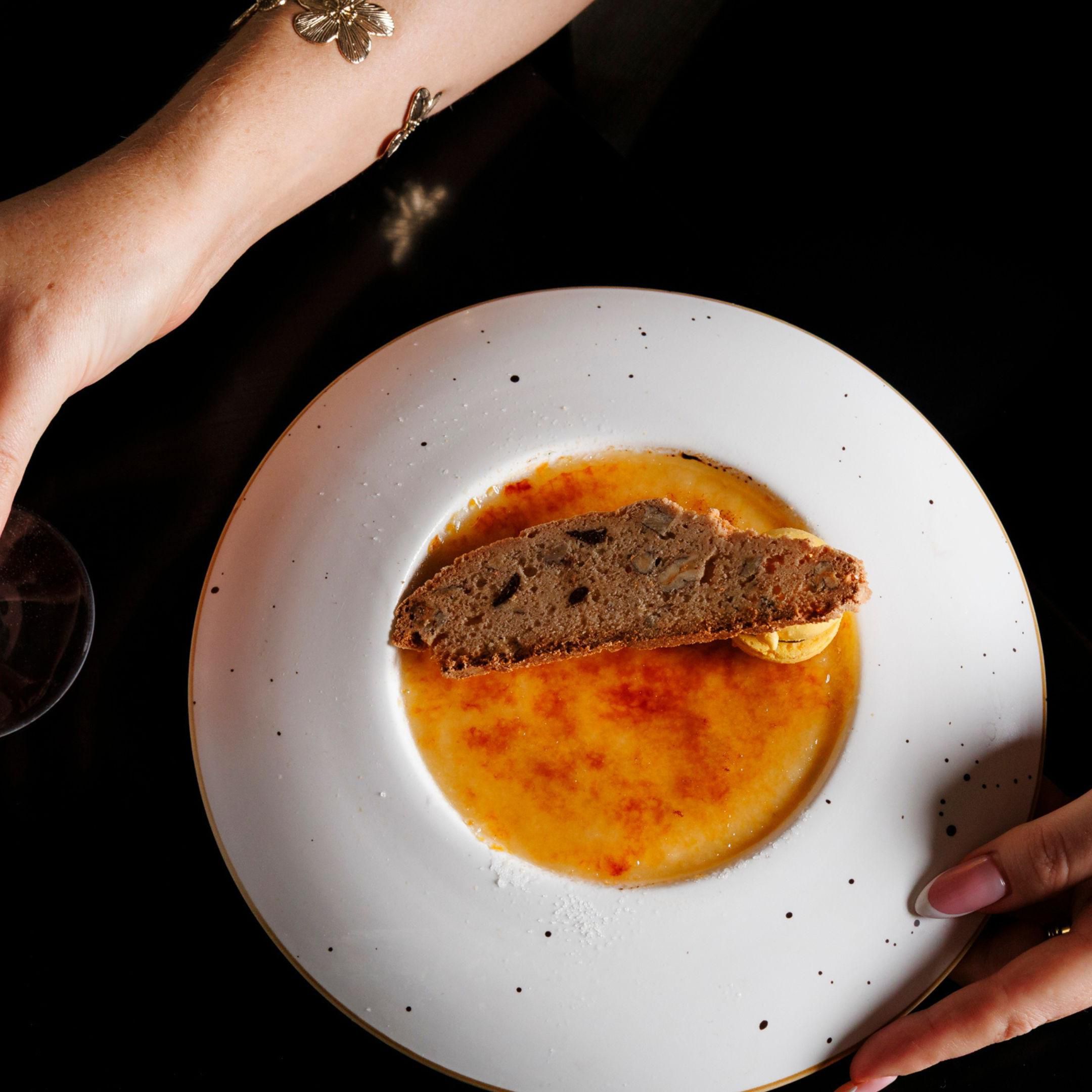 Creme brulee at The Fireplace