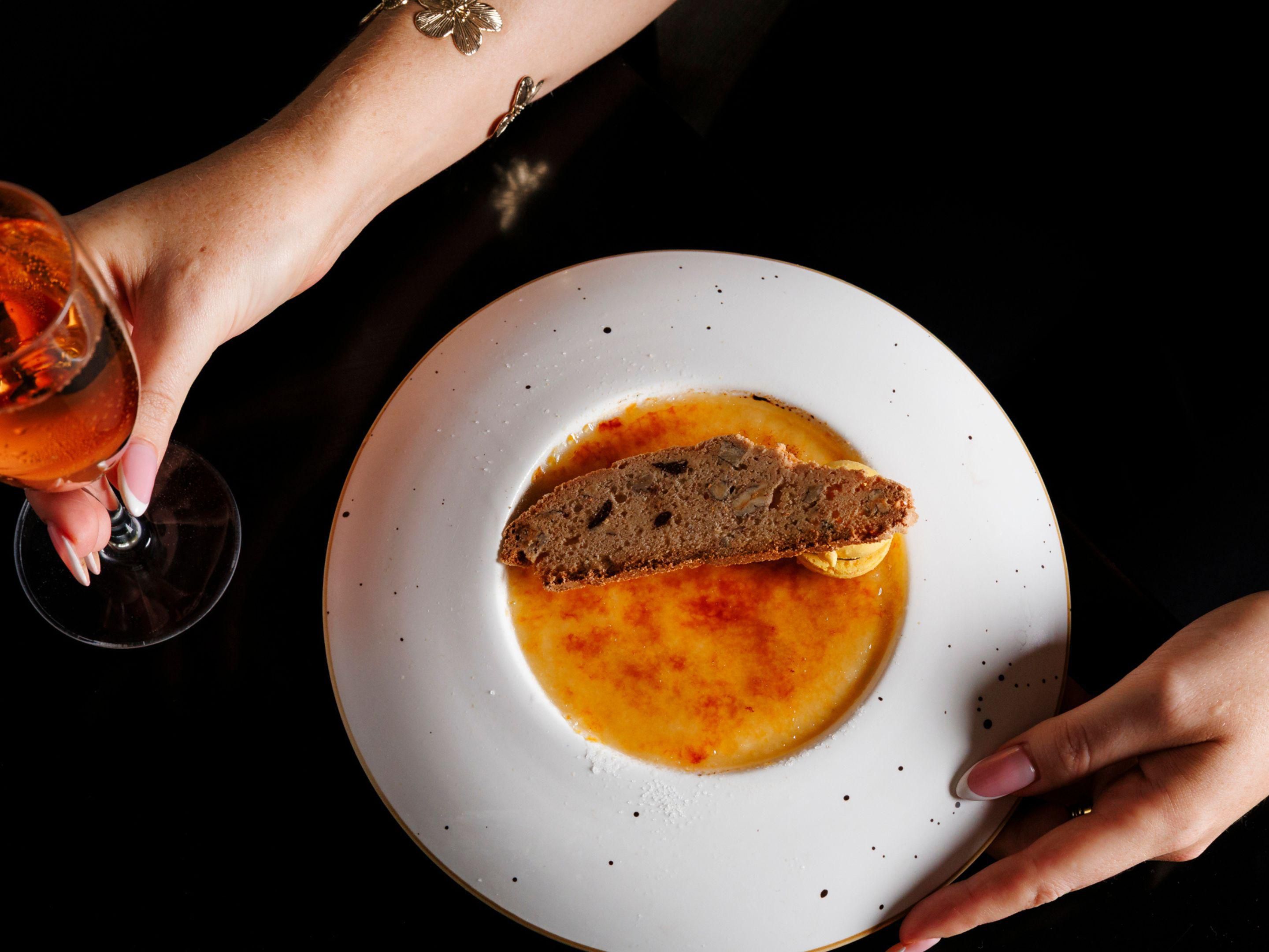 Creme brulee at The Fireplace