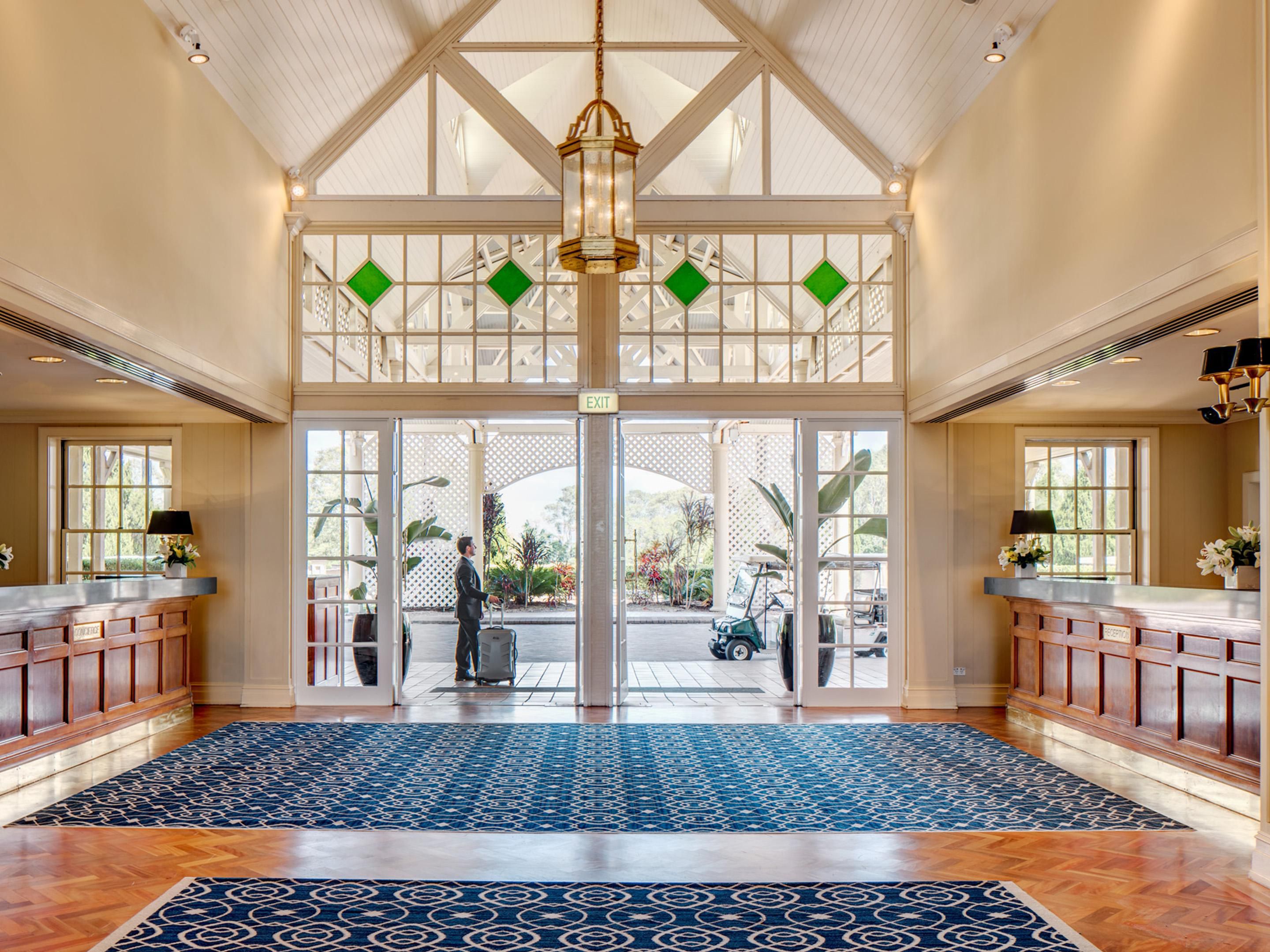 Entrance and lobby of the Great House