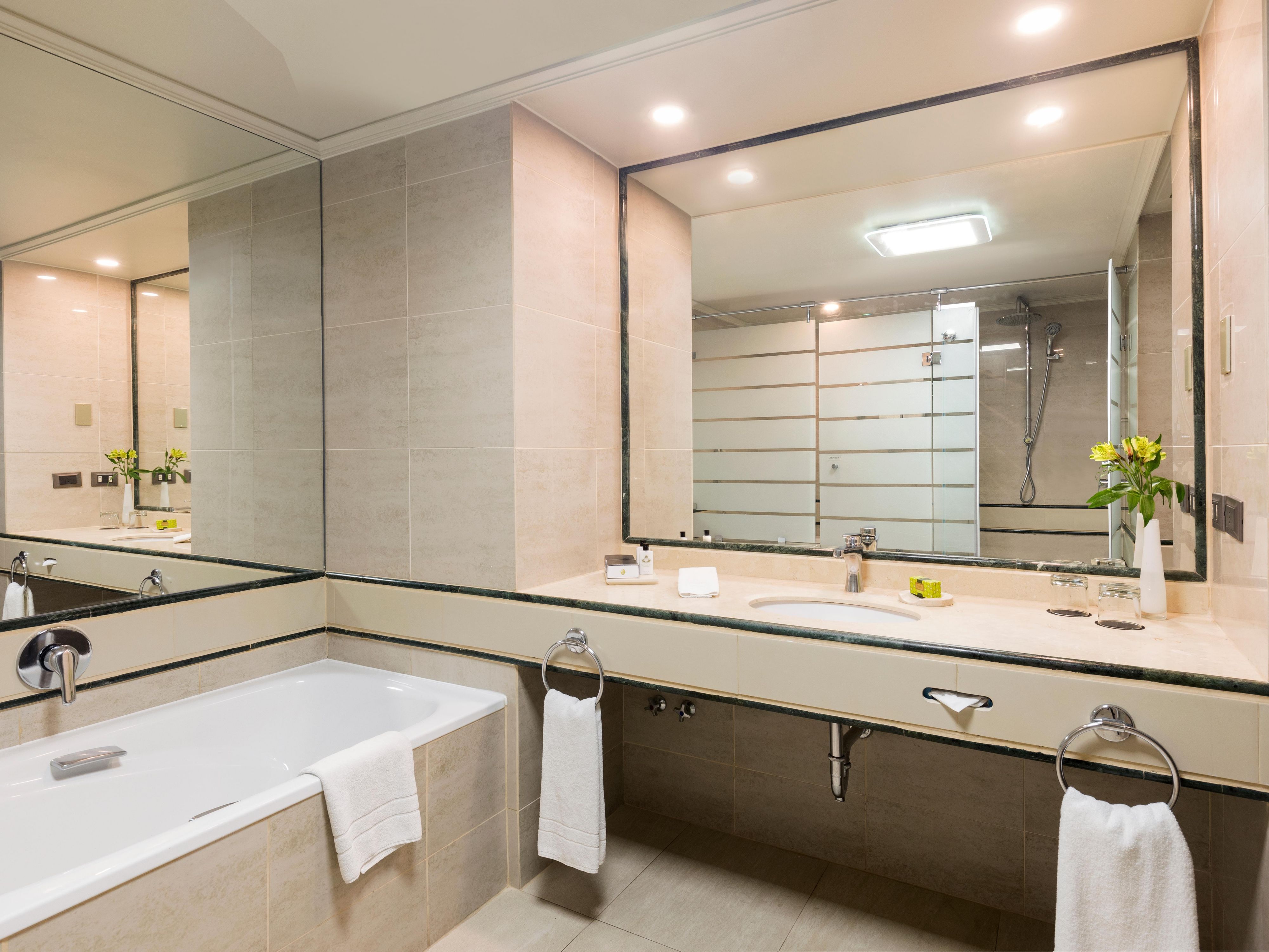 Guest room bathroom