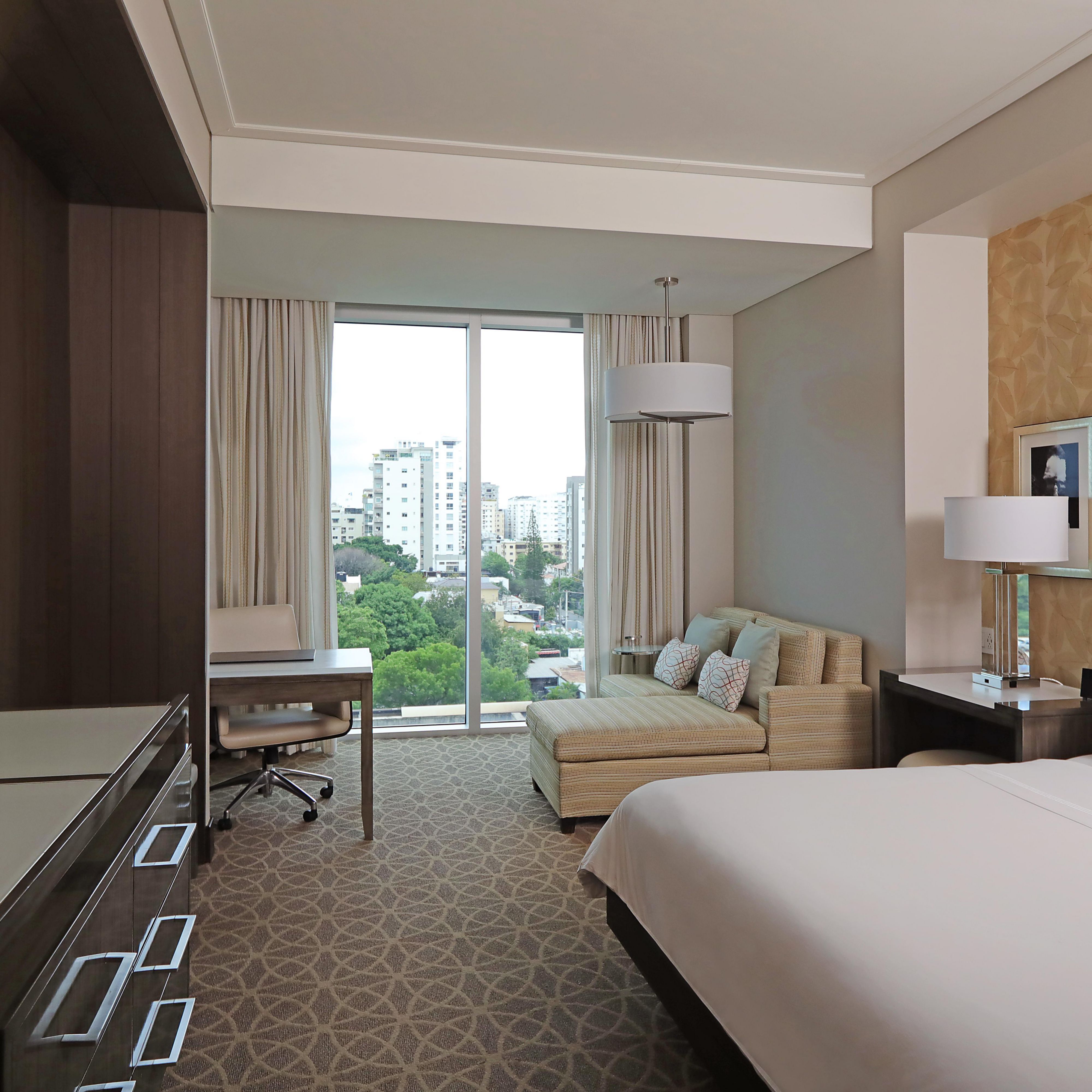 hotel room with seating area