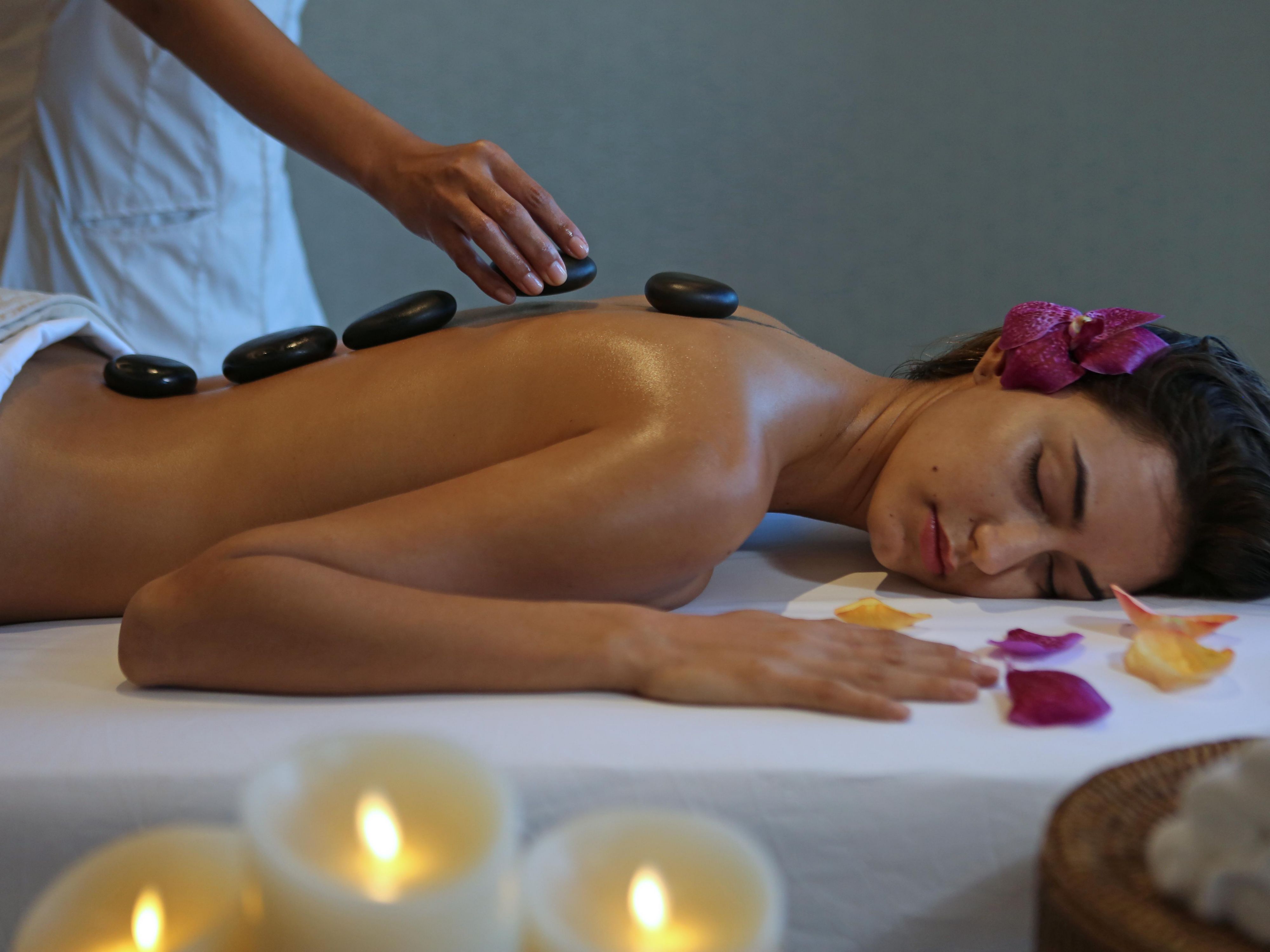 Hot stone massage