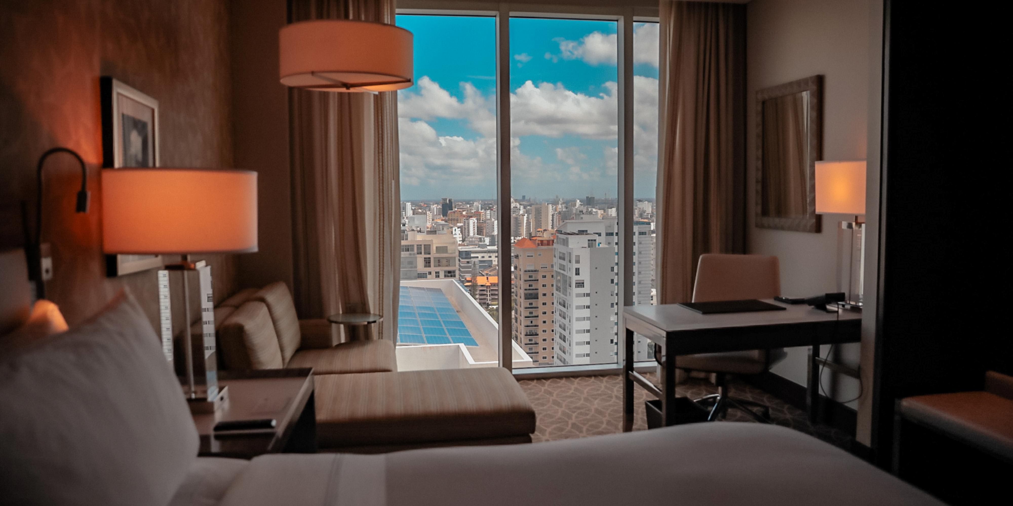 King bed with view