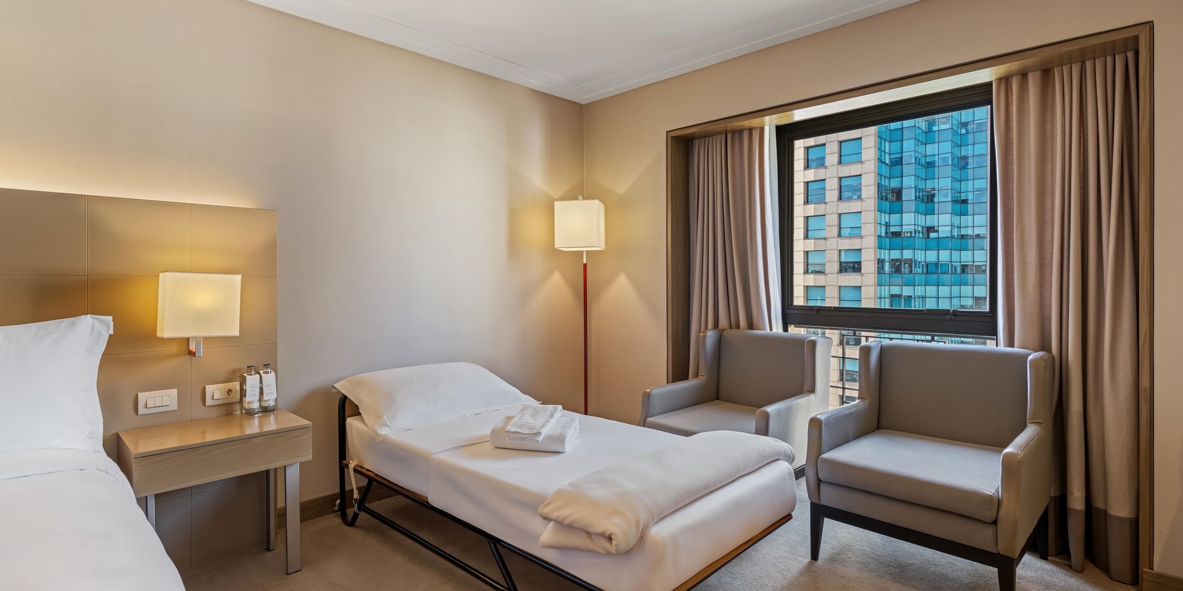Enjoy amenities in our comfortable guest room.