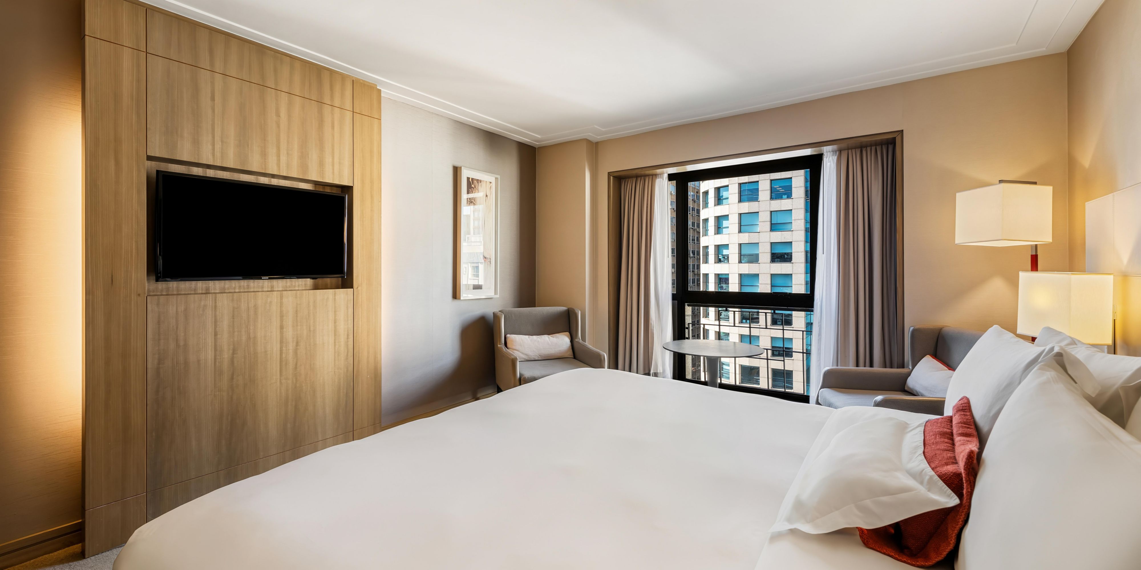 Unwind in your room while you watch your favorite TV show.