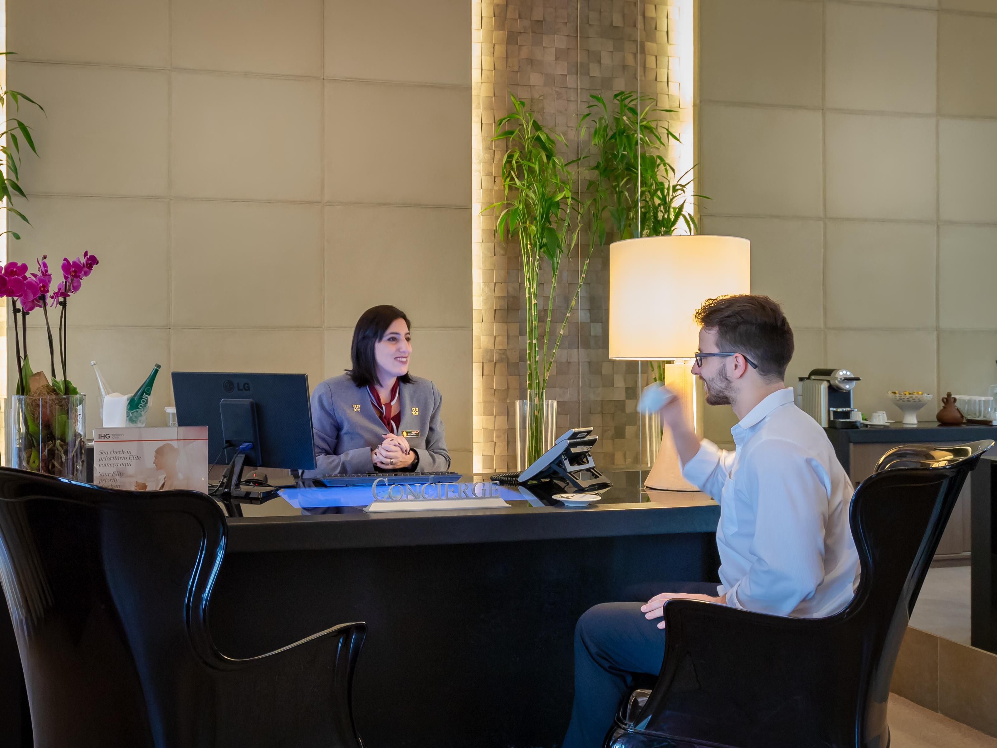 Take advantage of the hotel's express check in/out service.