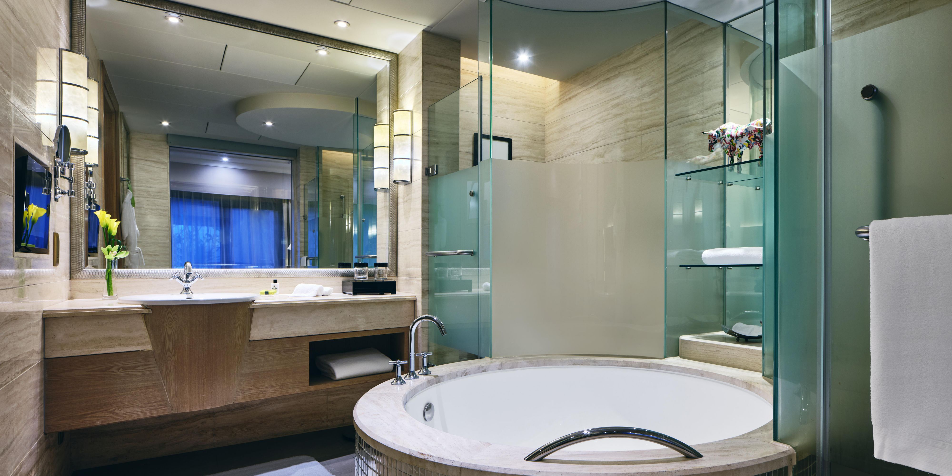 豪华房浴室配置宽大浴缸