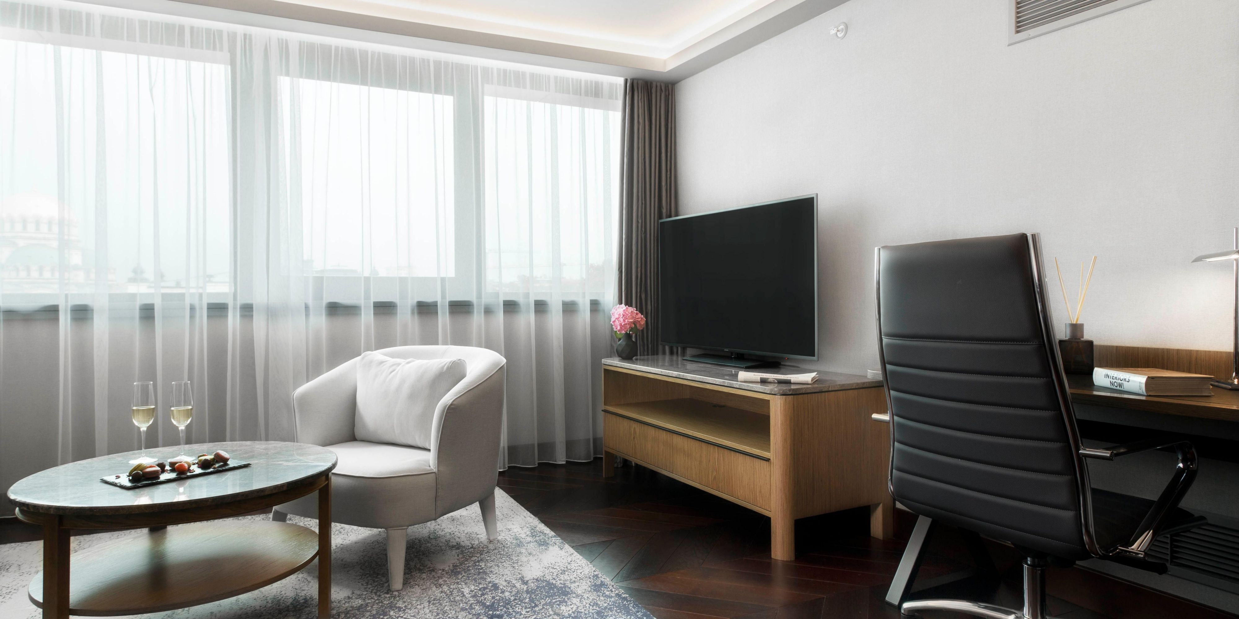 Exceptional comfort and luxury interior in our 1 Bedroom Suites