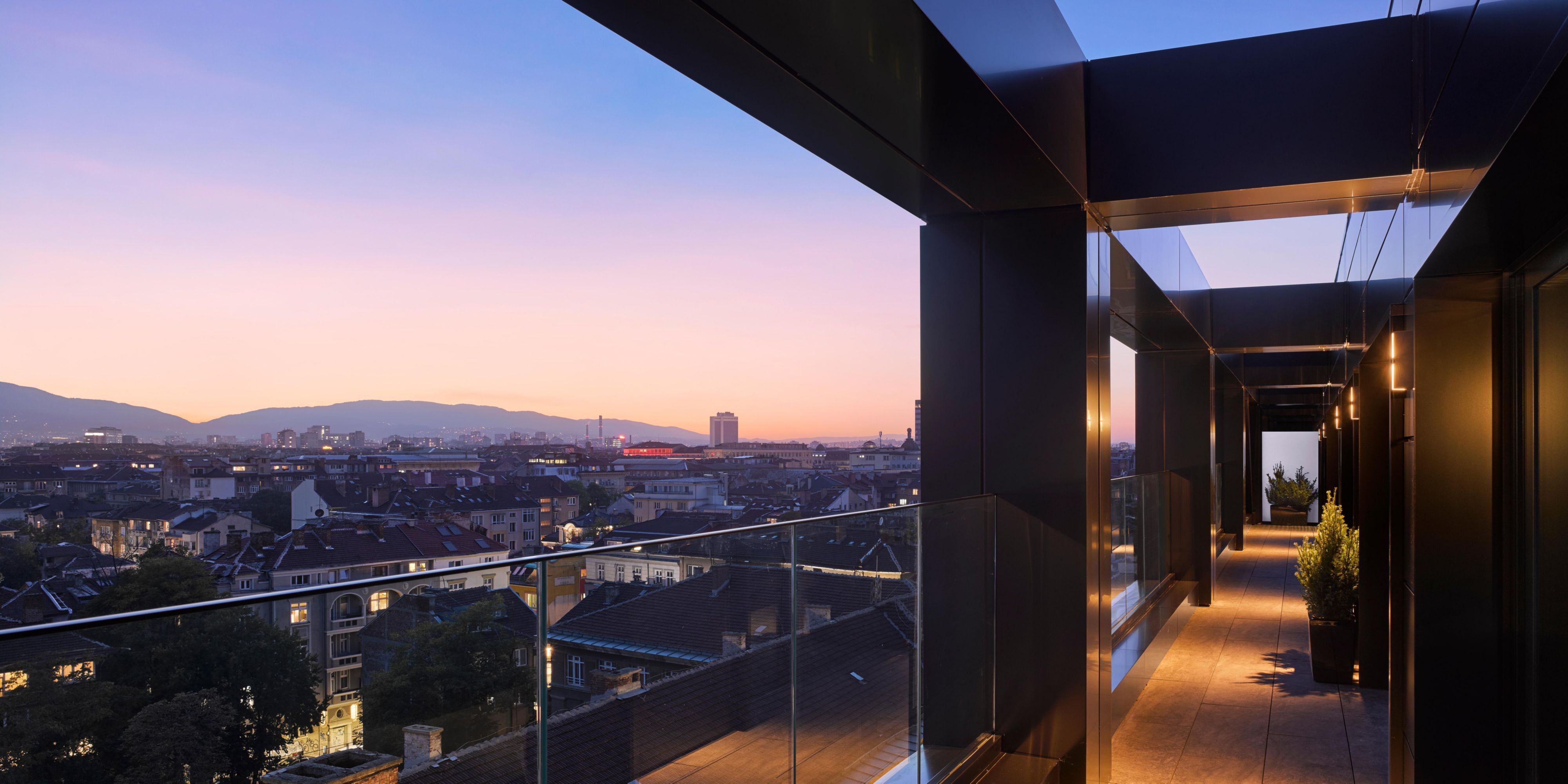 Enjoy the sunset from the Presidential Suite's private terrace.