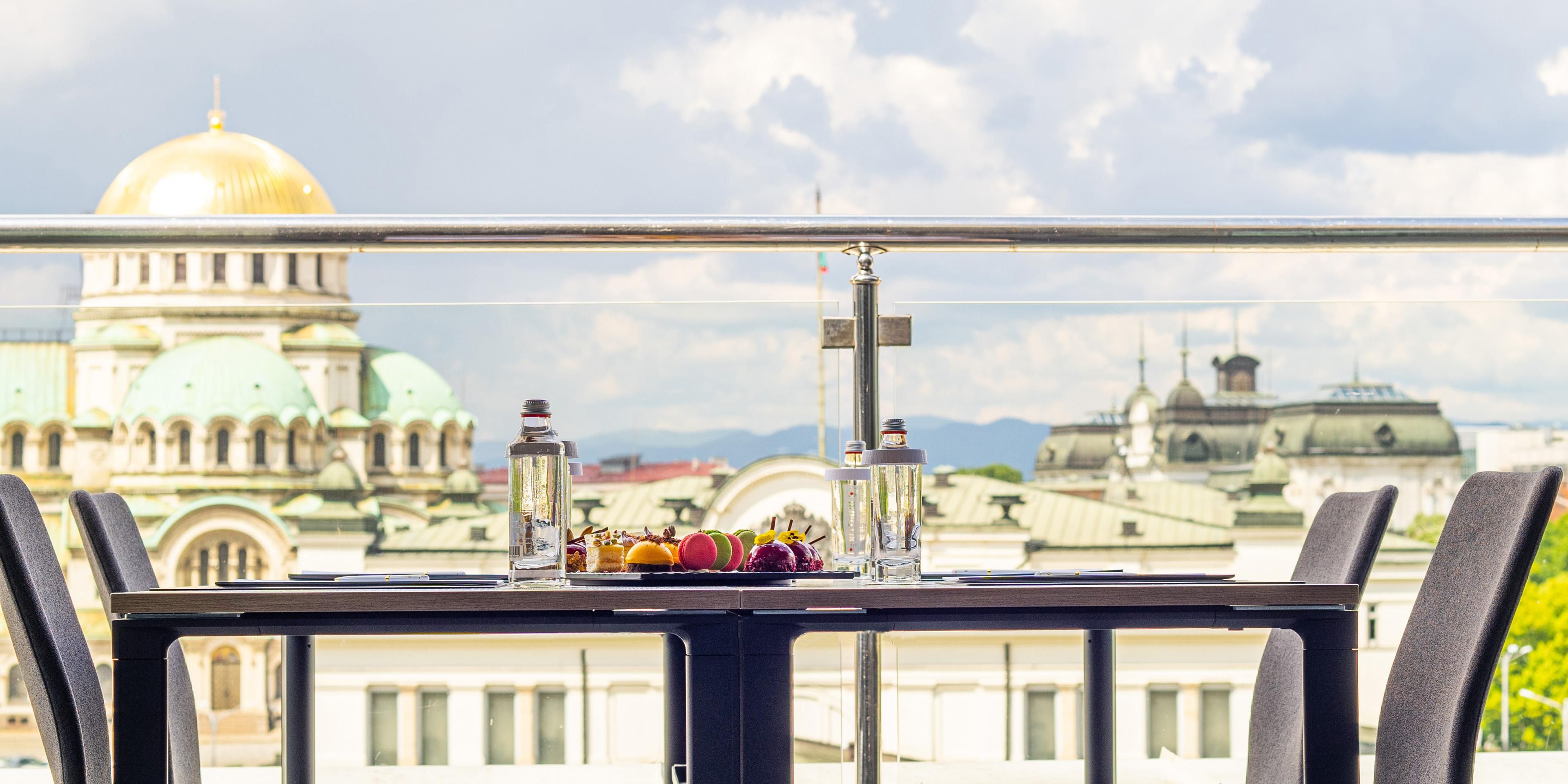 Make the most of your next meeting with the best view in Sofia and impeccable InterContinental service .Book one of our luxurious terrace suites and impress your guests with breathtaking views and variety of premium coffee break and room service offerings. Contact meetings.icsofia@ihg.com to inquire and book. 