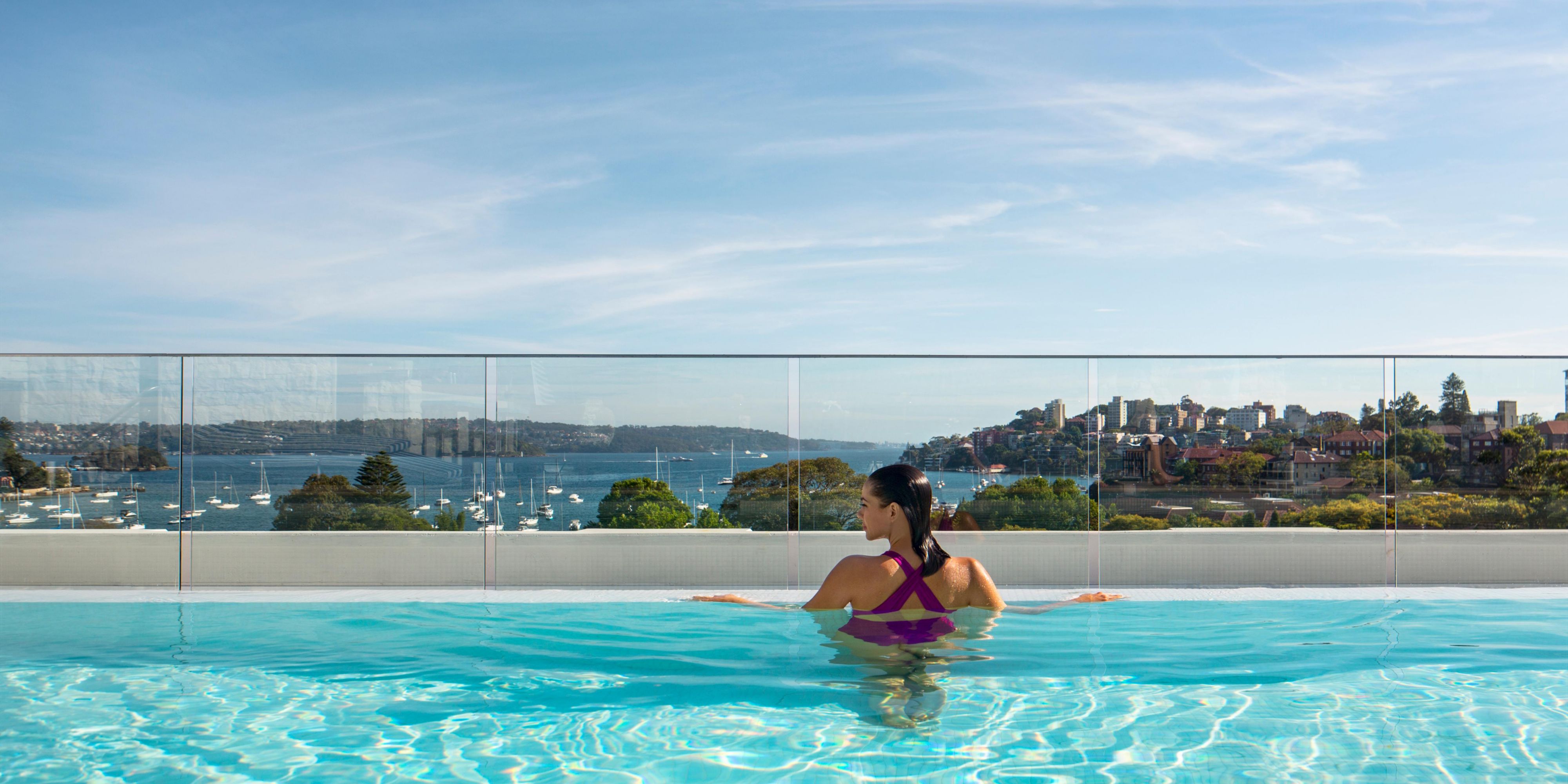 The Rooftop pool is a show-stopper, defining the InterContinental Sydney Double Bay as the only destination hotel in Sydney. Our unique view of the harbour with its shining waters and lazy yachts playfully tricks you into believing that you could be anywhere in the world. 