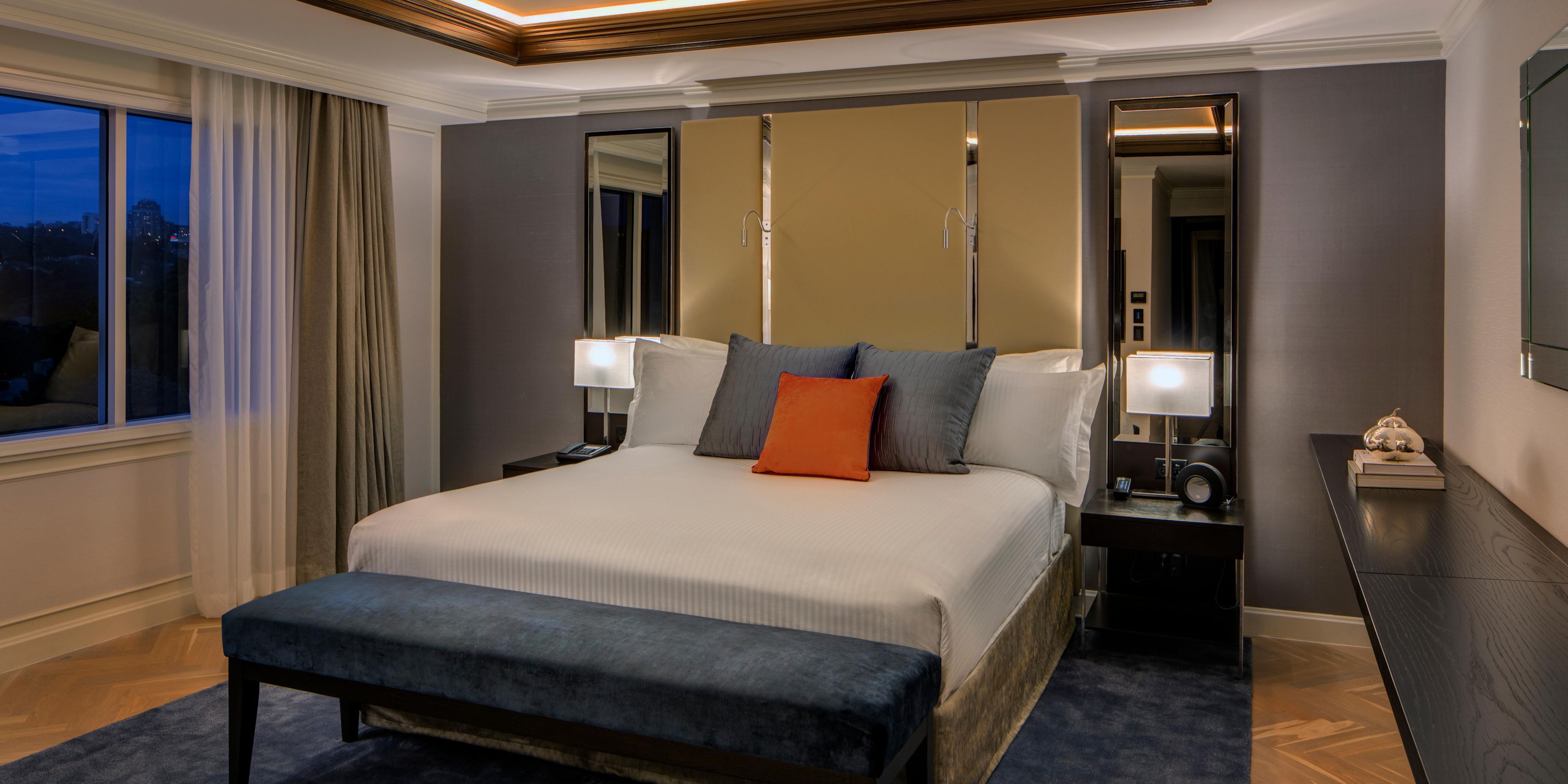 Our Royal Suite's spacious master bedroom